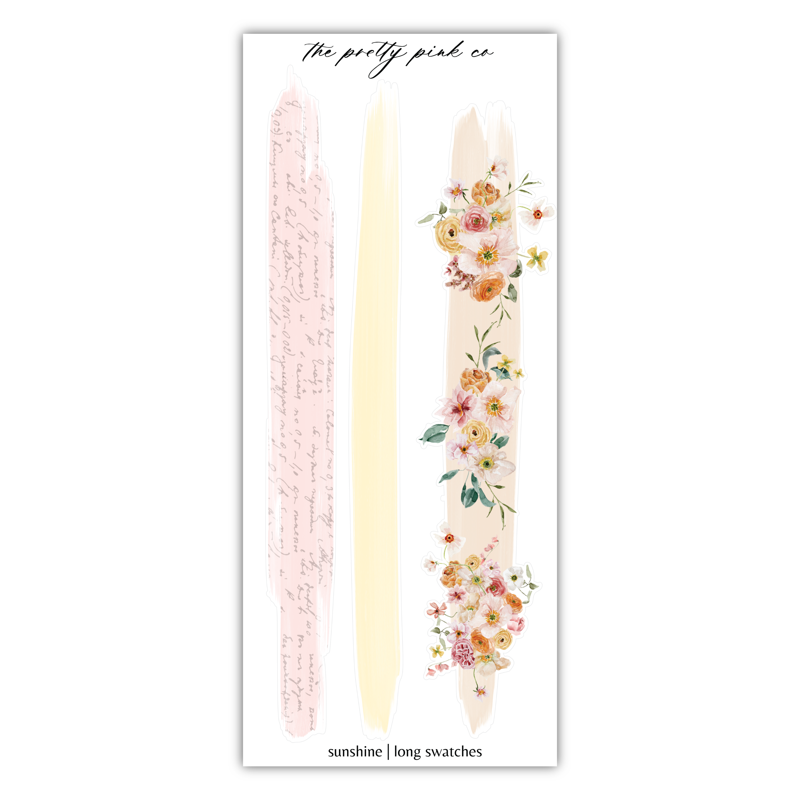a card with flowers and writing on it