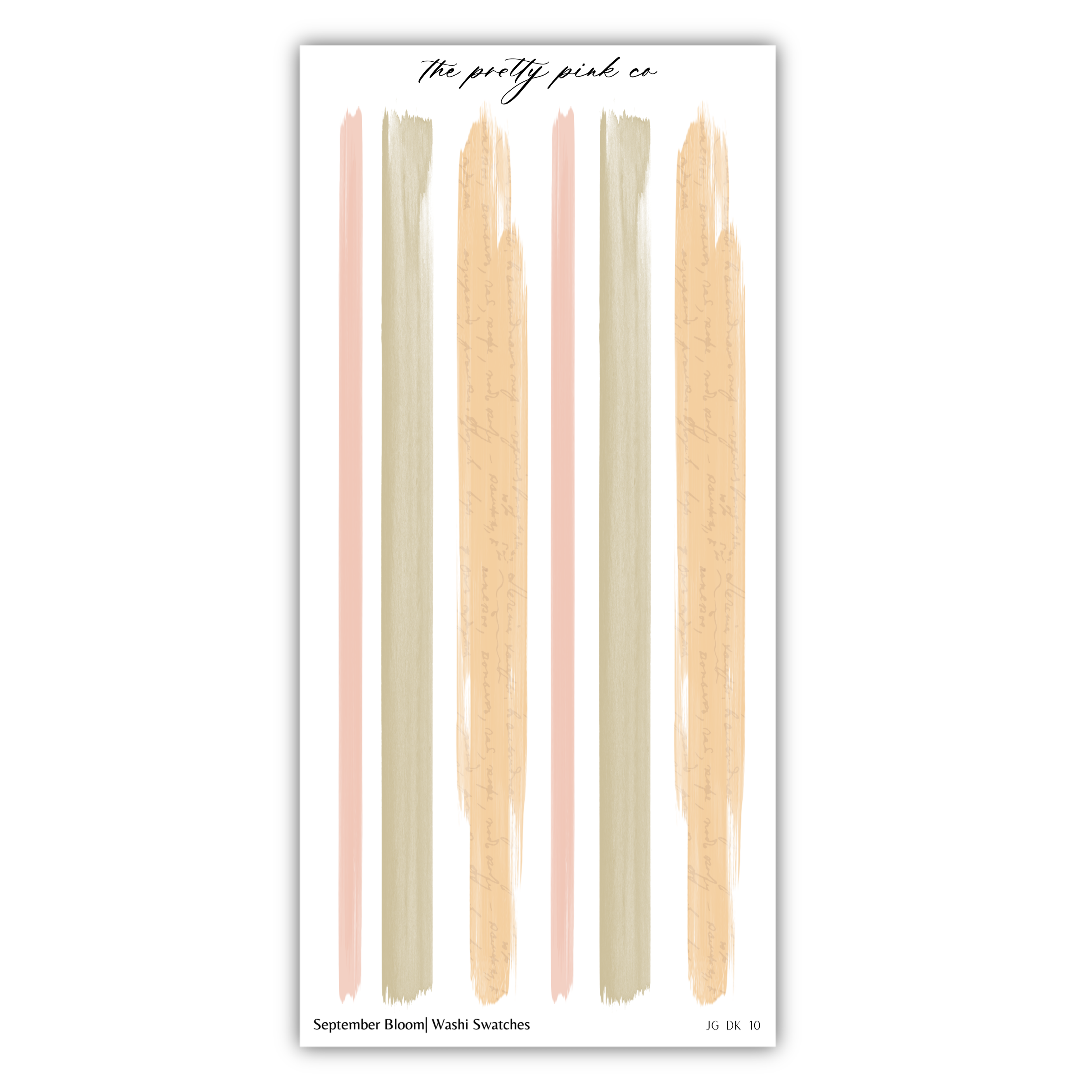 The image is a collage of six vertical stripes in various colors, including pink, yellow, and beige, arranged in a grid-like pattern.