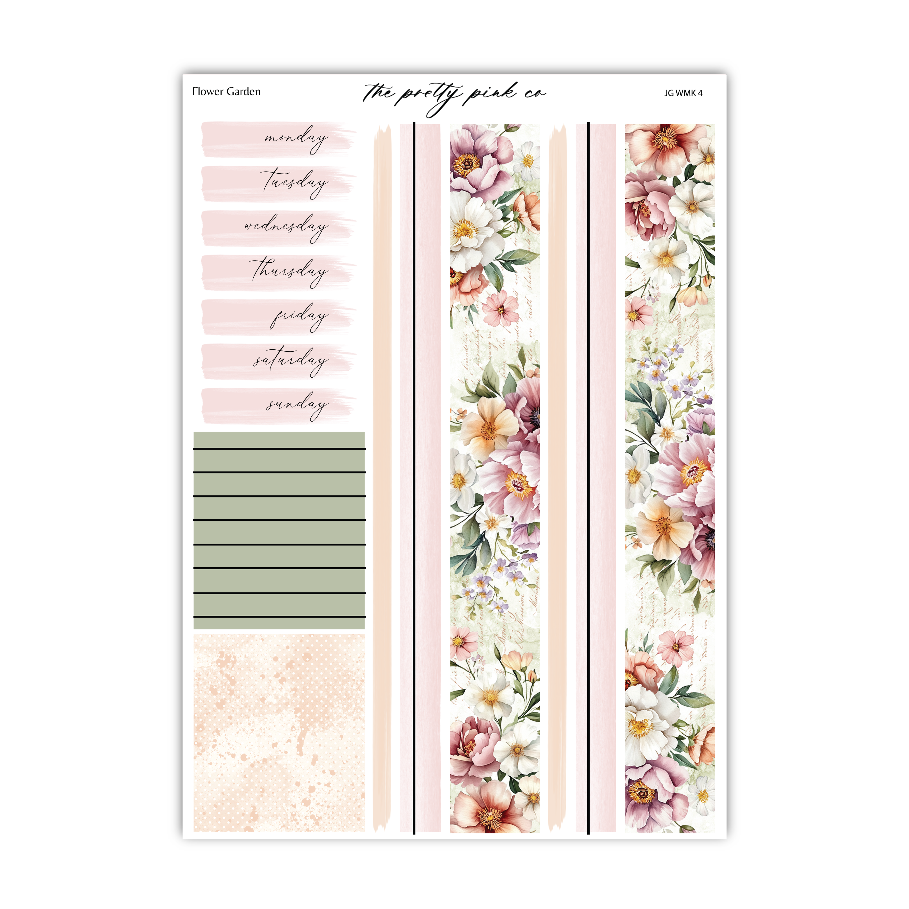 Flower Garden | Foiled Weekly Kit