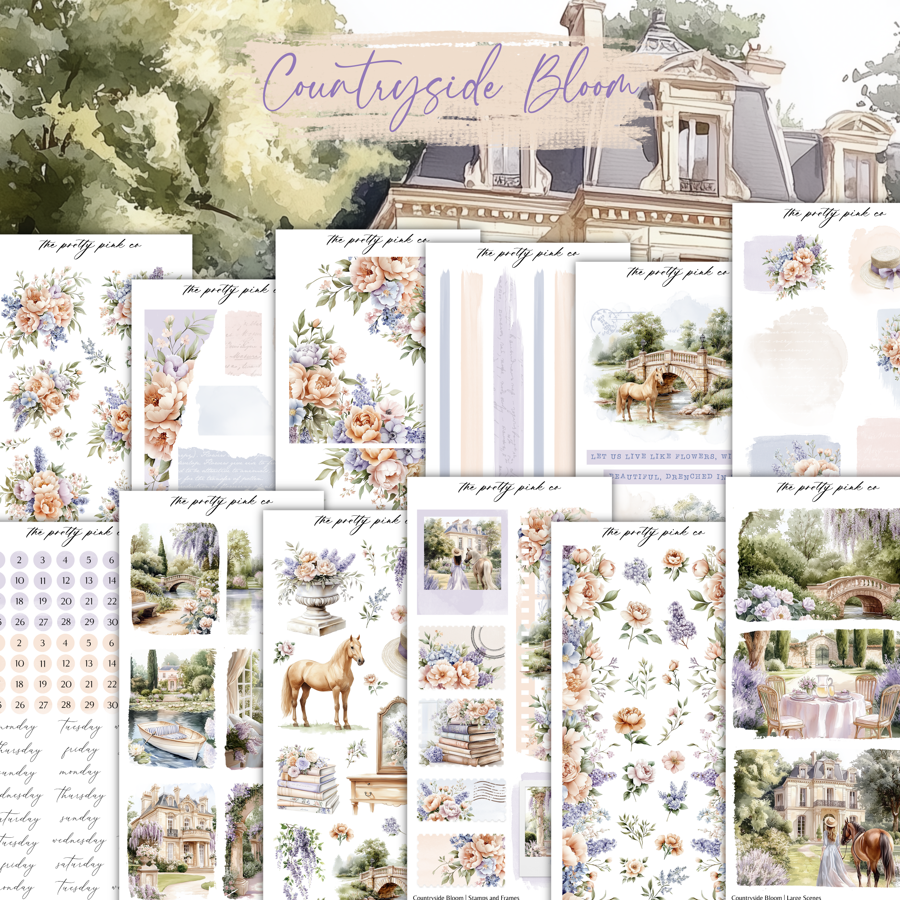 Countryside Bloom | Decorative Kit