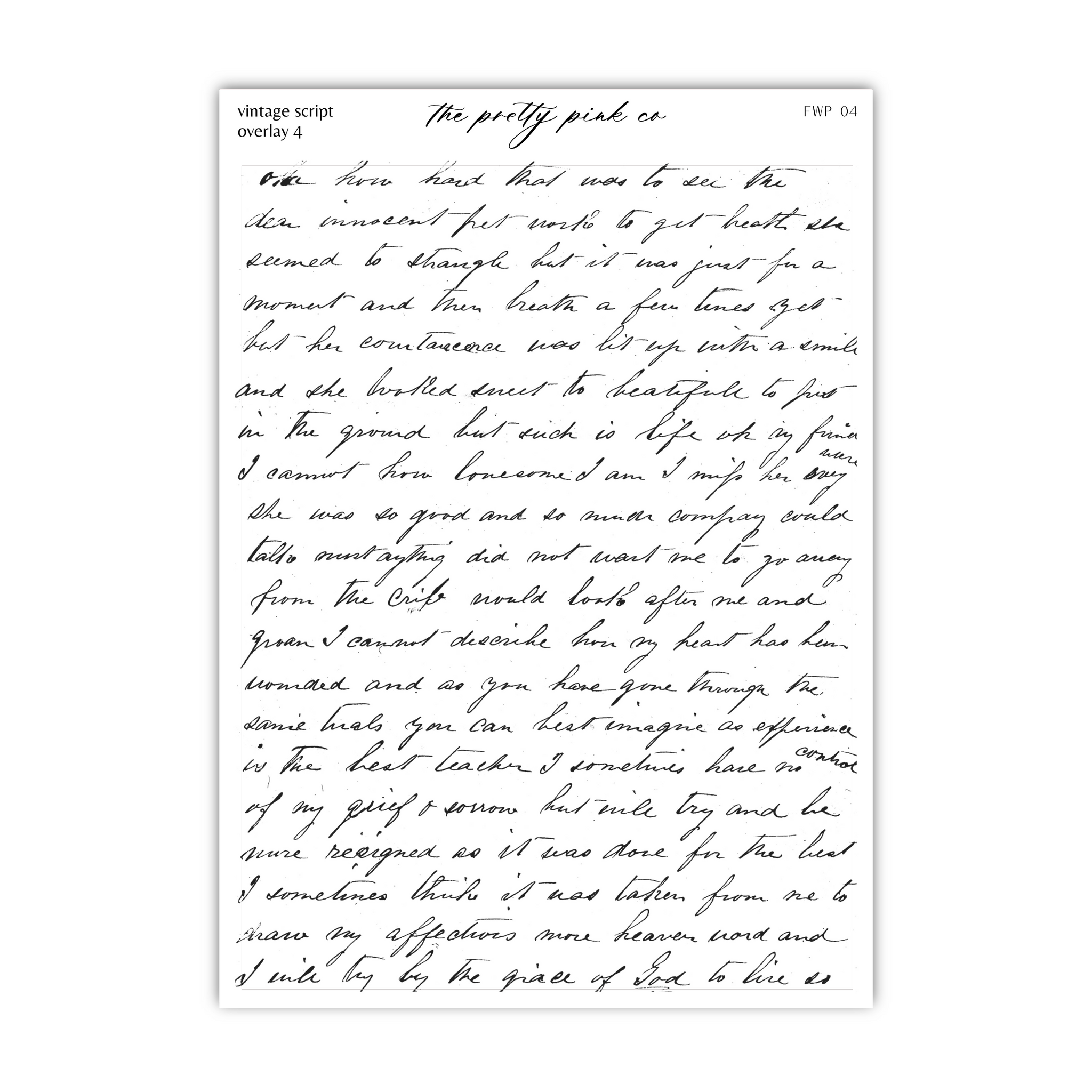 Vintage Script Overlay 4