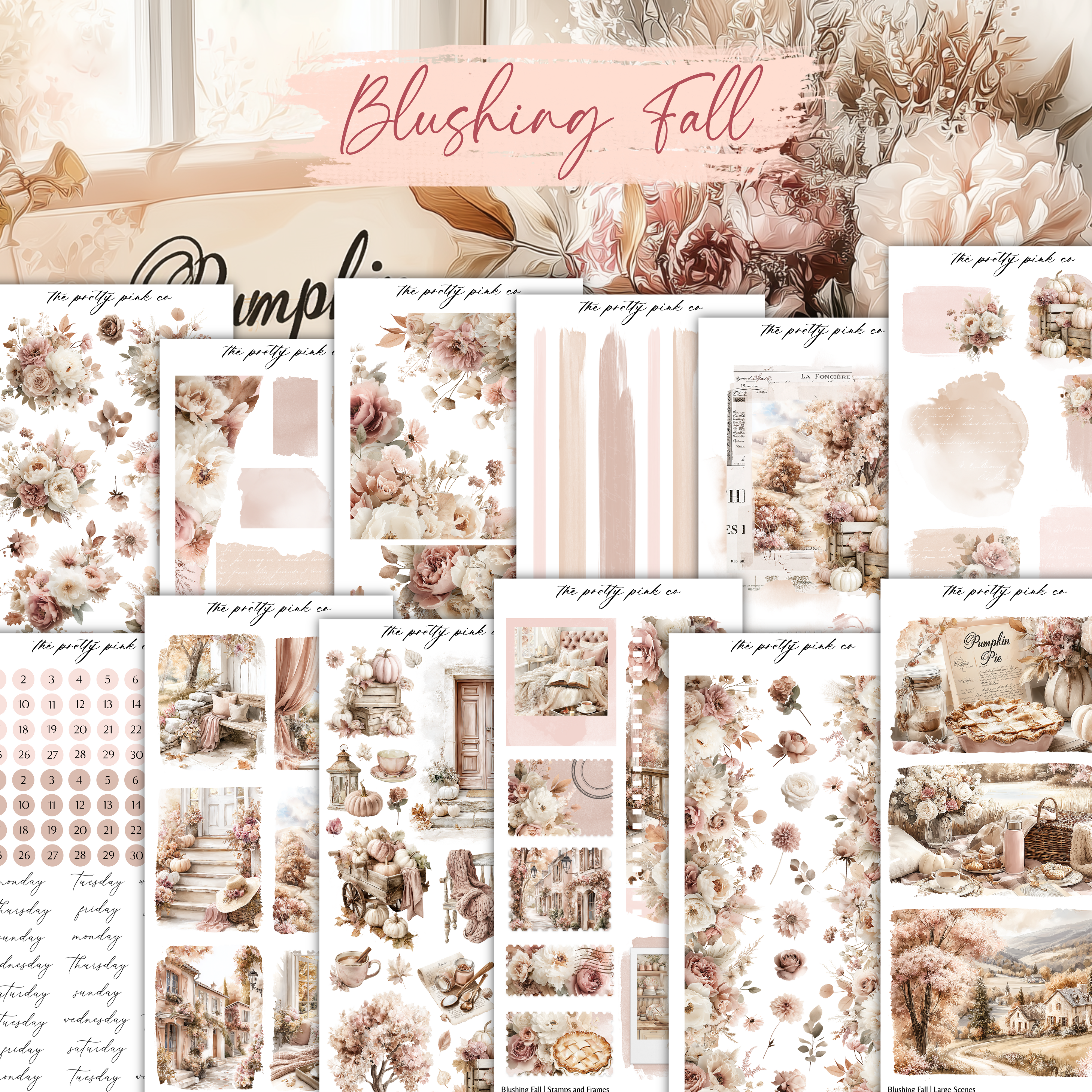 Blushing Fall | Decorative Kit