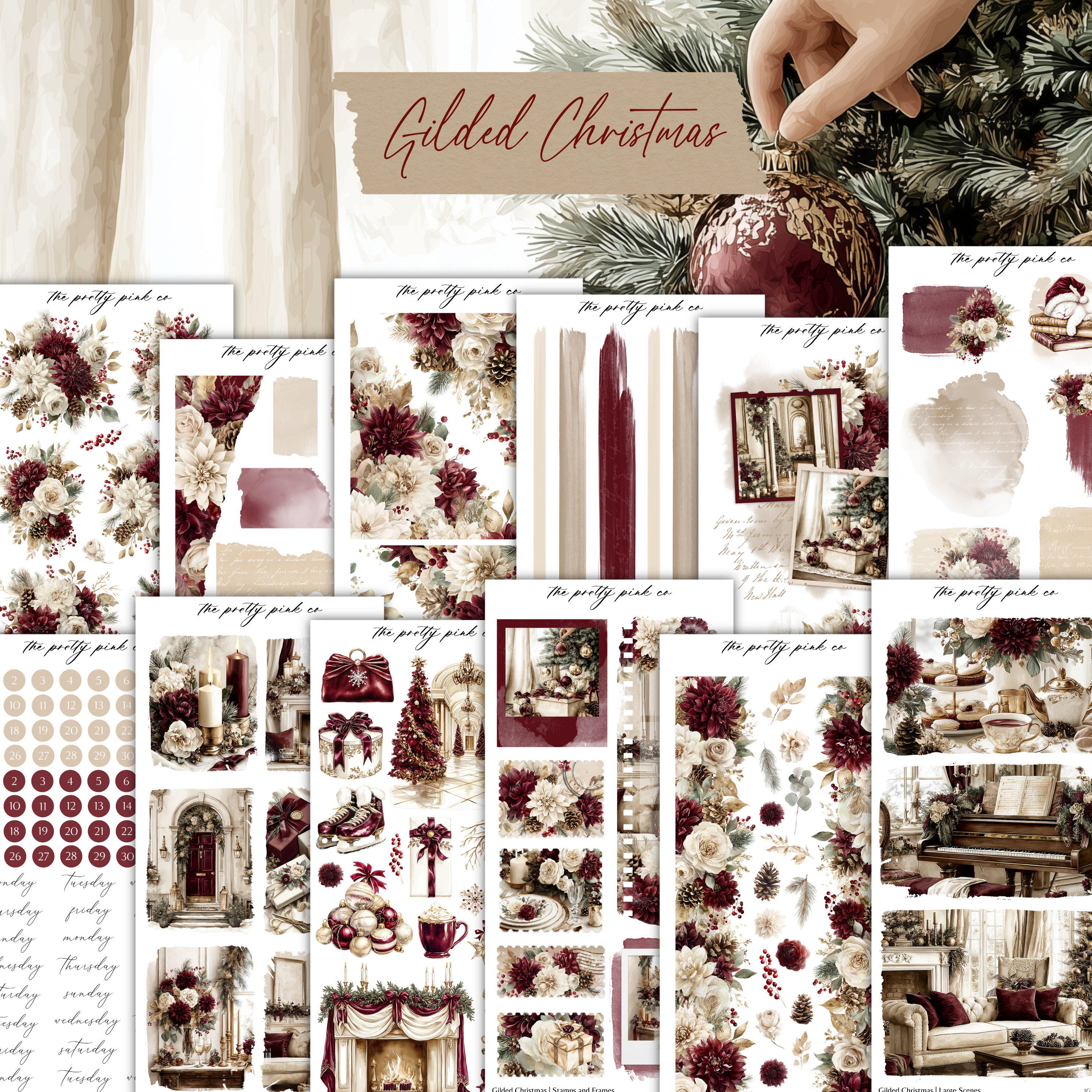 Gilded Christmas | Decorative Kit