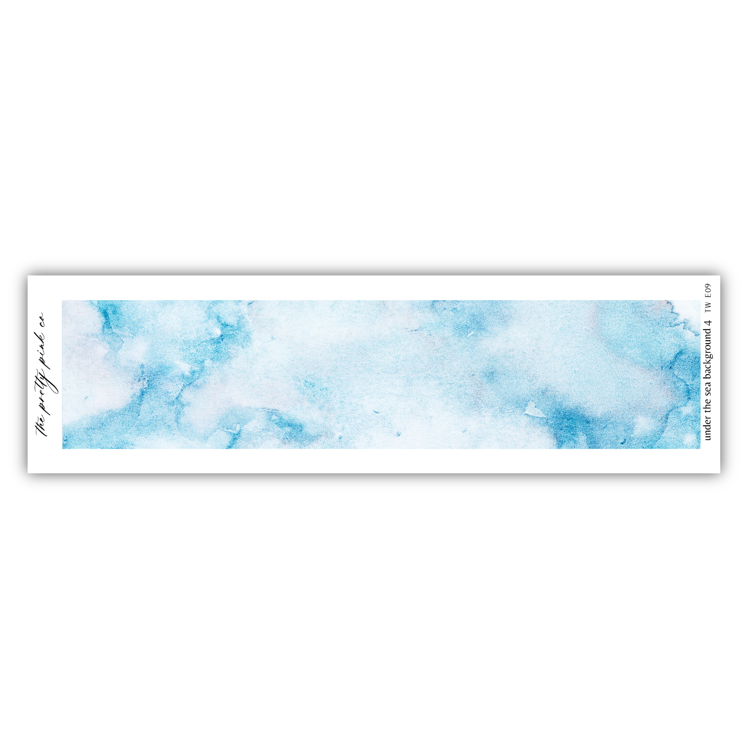 a watercolor painting of blue and white clouds