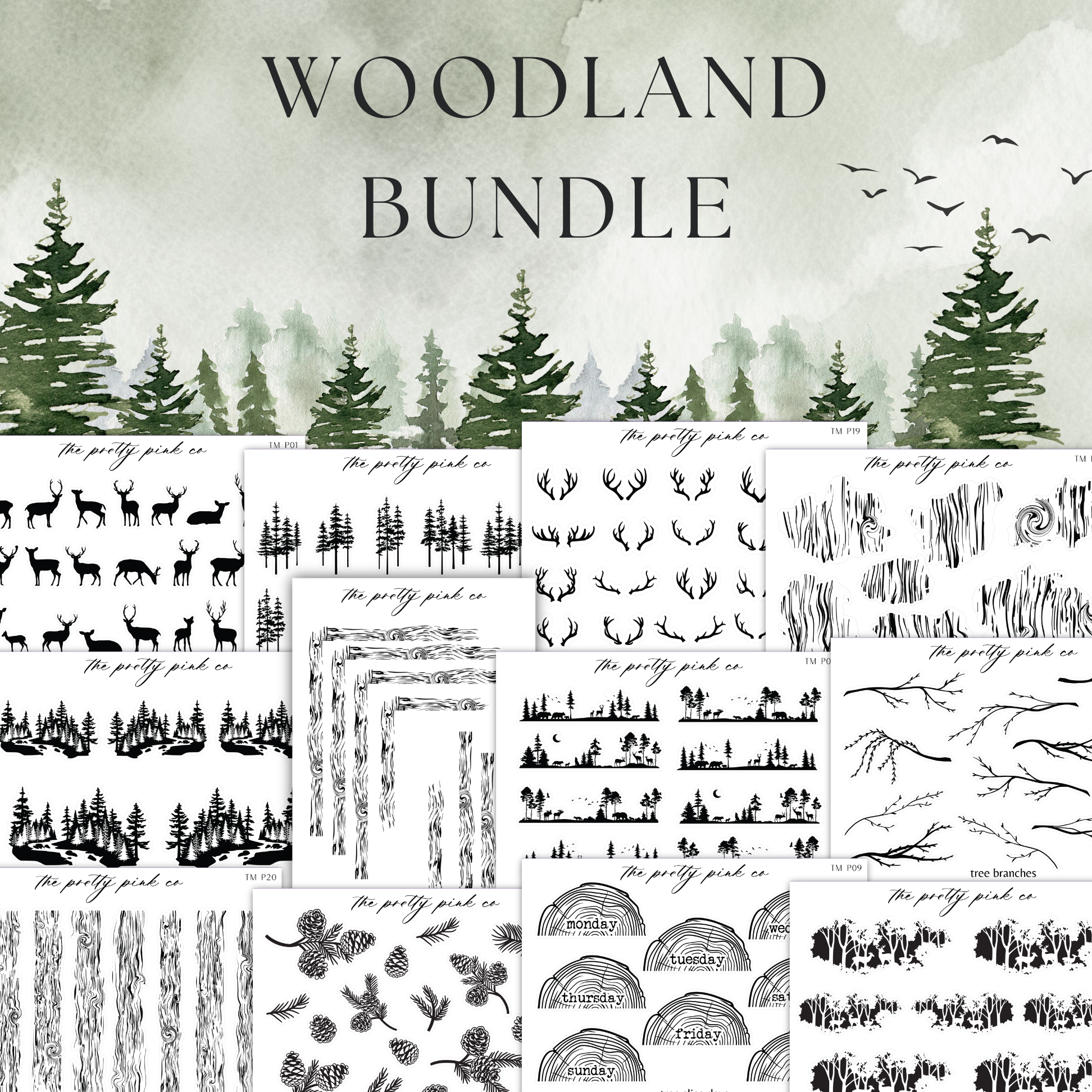 Woodland | Foiled Bundle