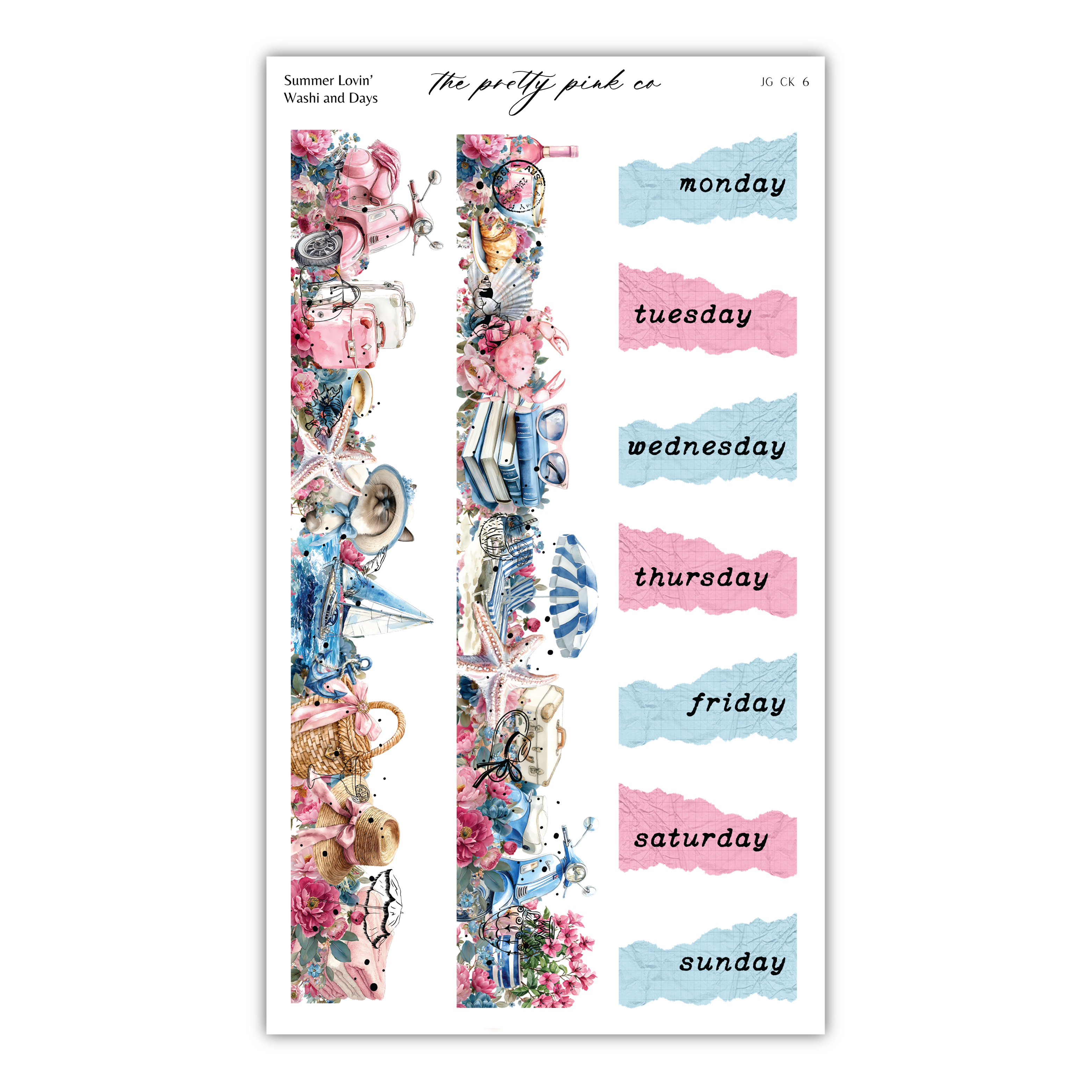 The image is a colorful and decorative sticker with various floral and decorative elements, including flowers, leaves, and other natural elements. The sticker appears to be a part of a larger collection or series, as it is described as a "collage of multiple images" and "a sticker with a floral design". The sticker is not a single image but rather a group of images that come together to create a visually appealing and vibrant design.