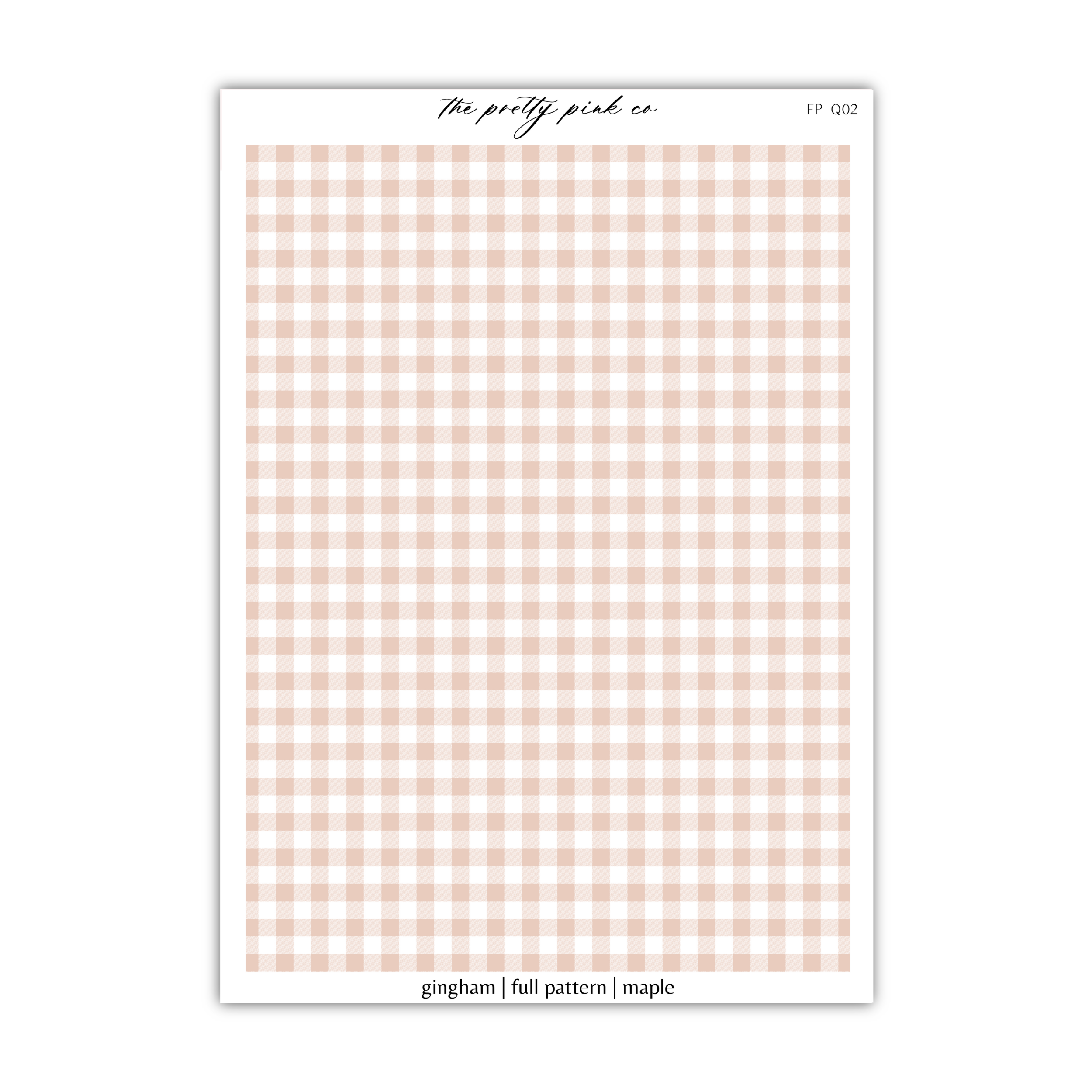 a pink and white gingham checkered pattern