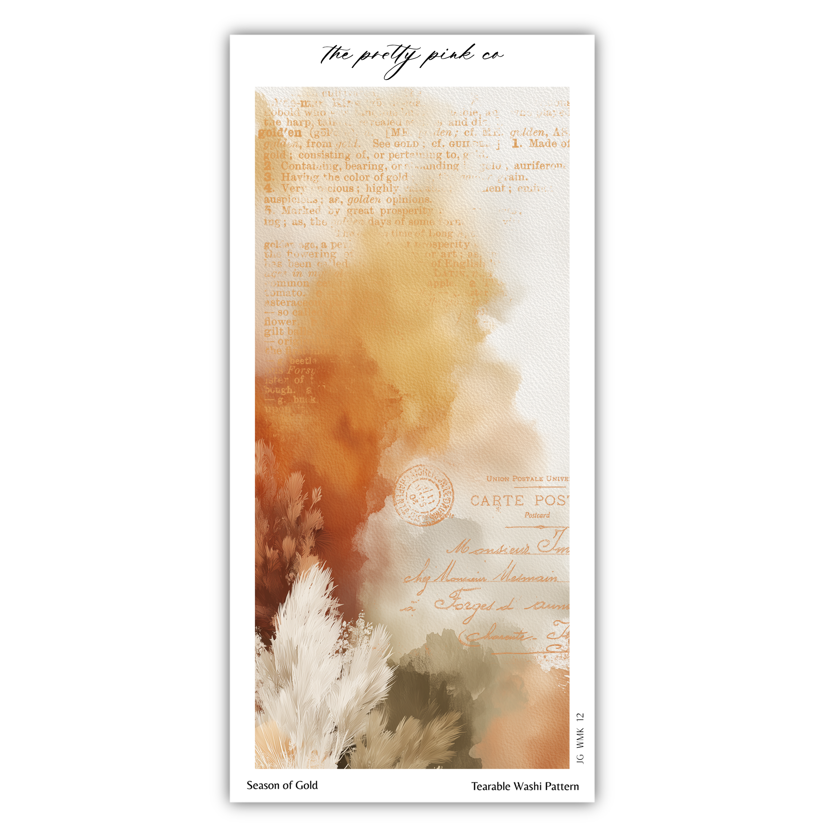 Season of Gold | Tearable Washi Pattern
