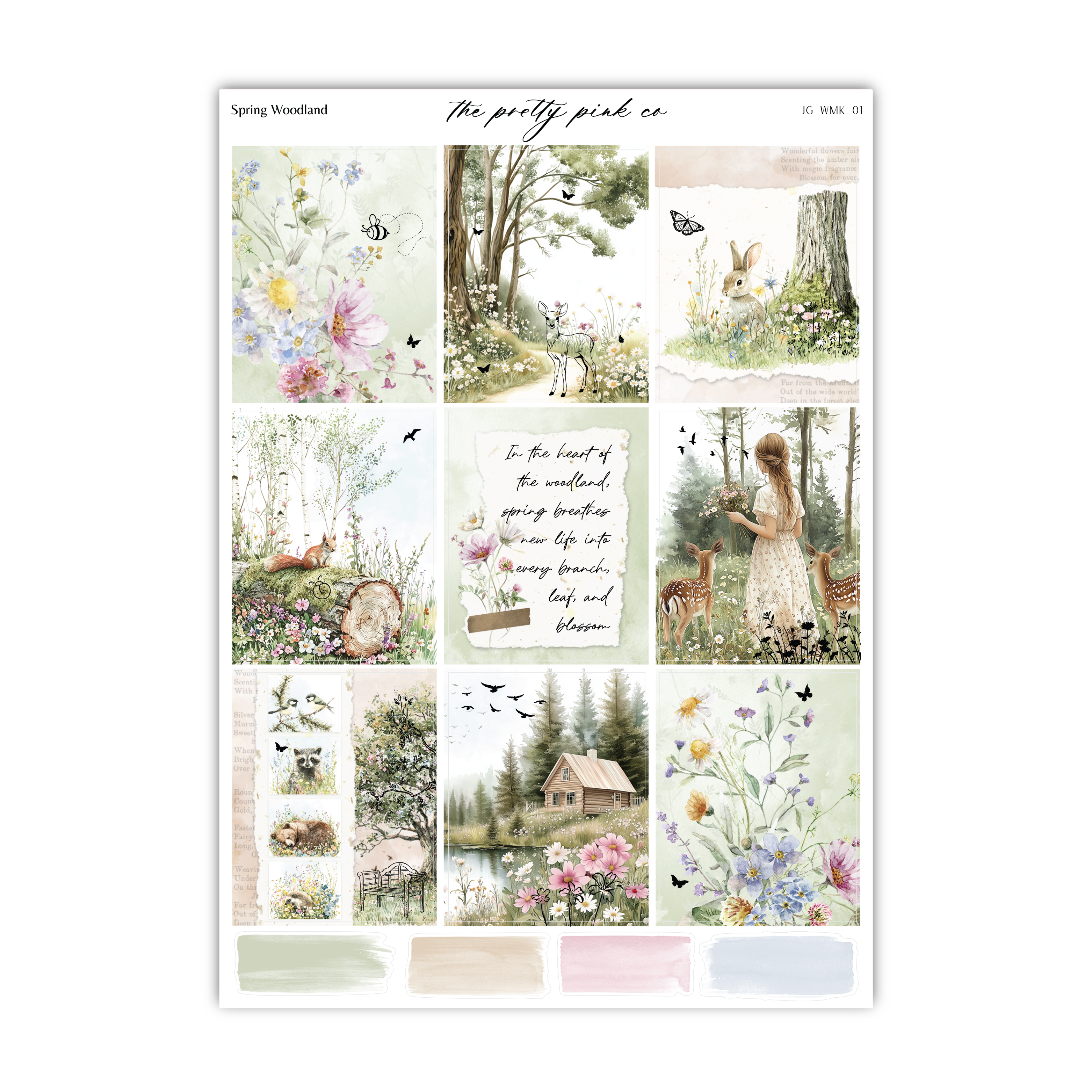 Spring Woodland | Foiled Weekly Kit