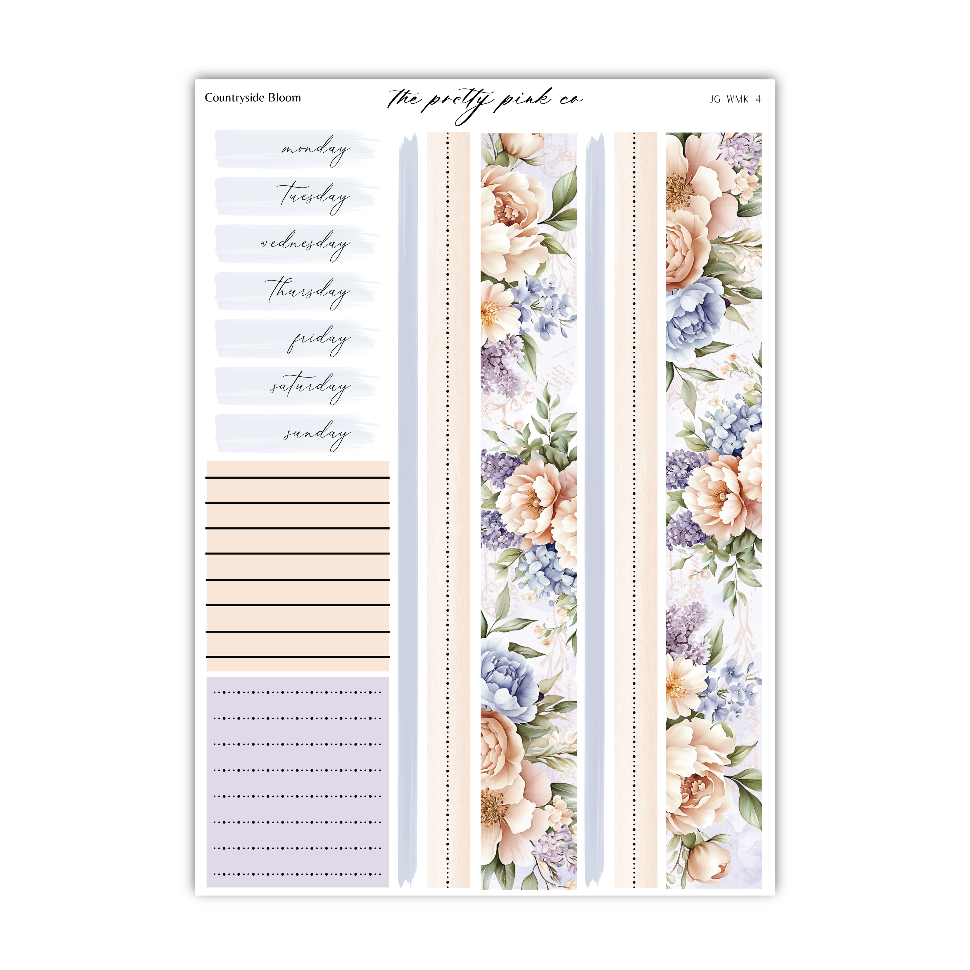 Countryside Bloom | Foiled Weekly Kit