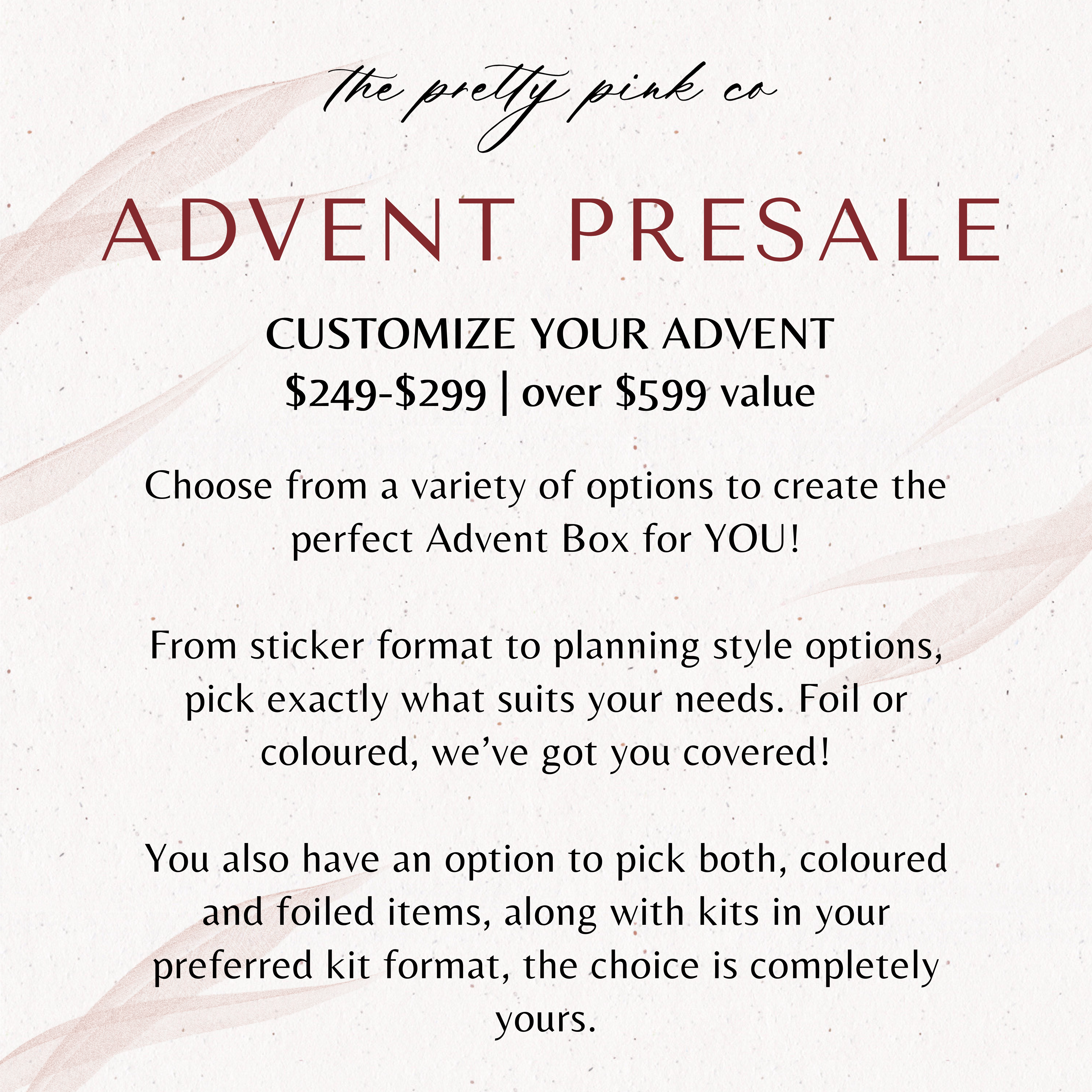 Advent 2025 Presale | Customize Your Advent Box | Decorative Kit