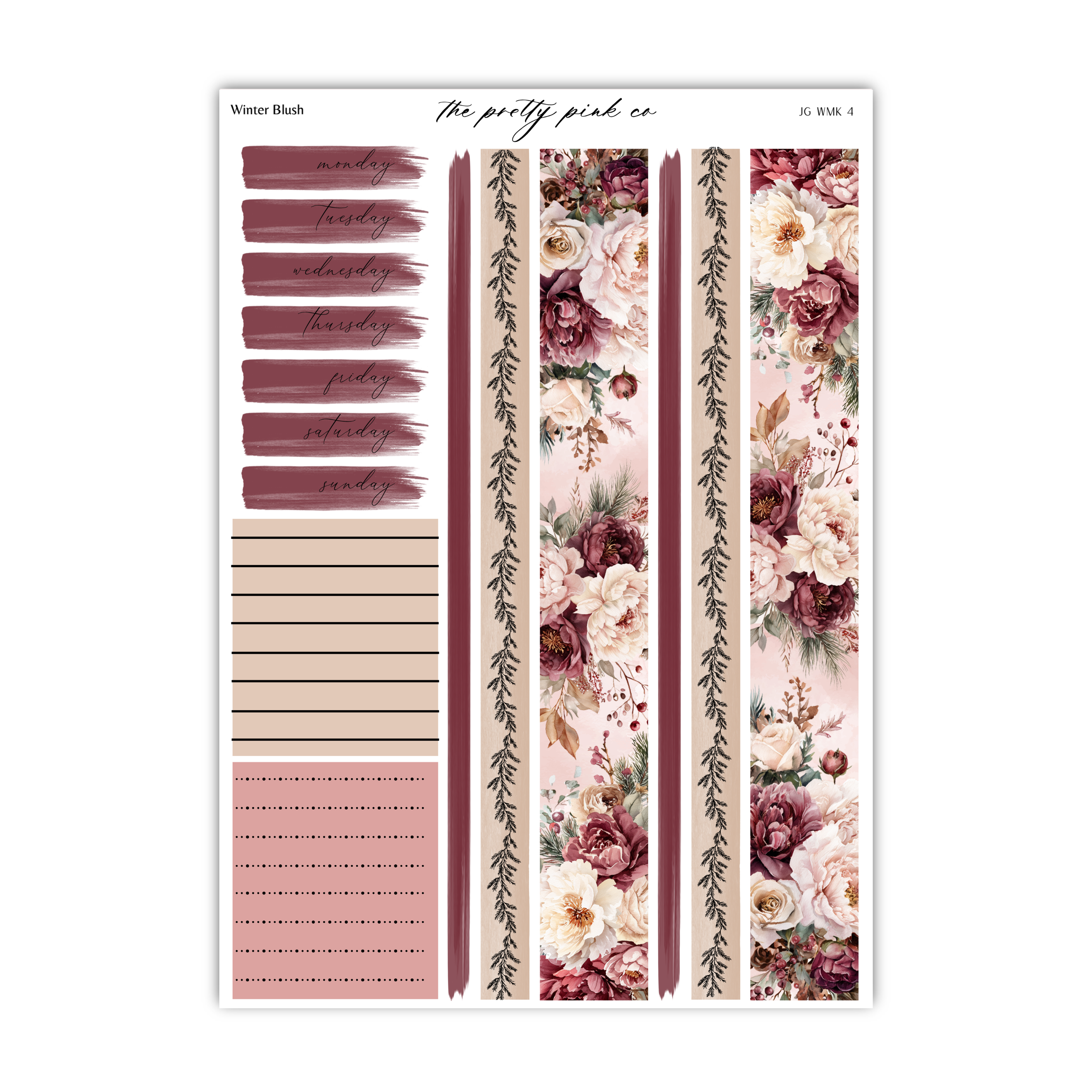 Winter Blush | Foiled Weekly Kit