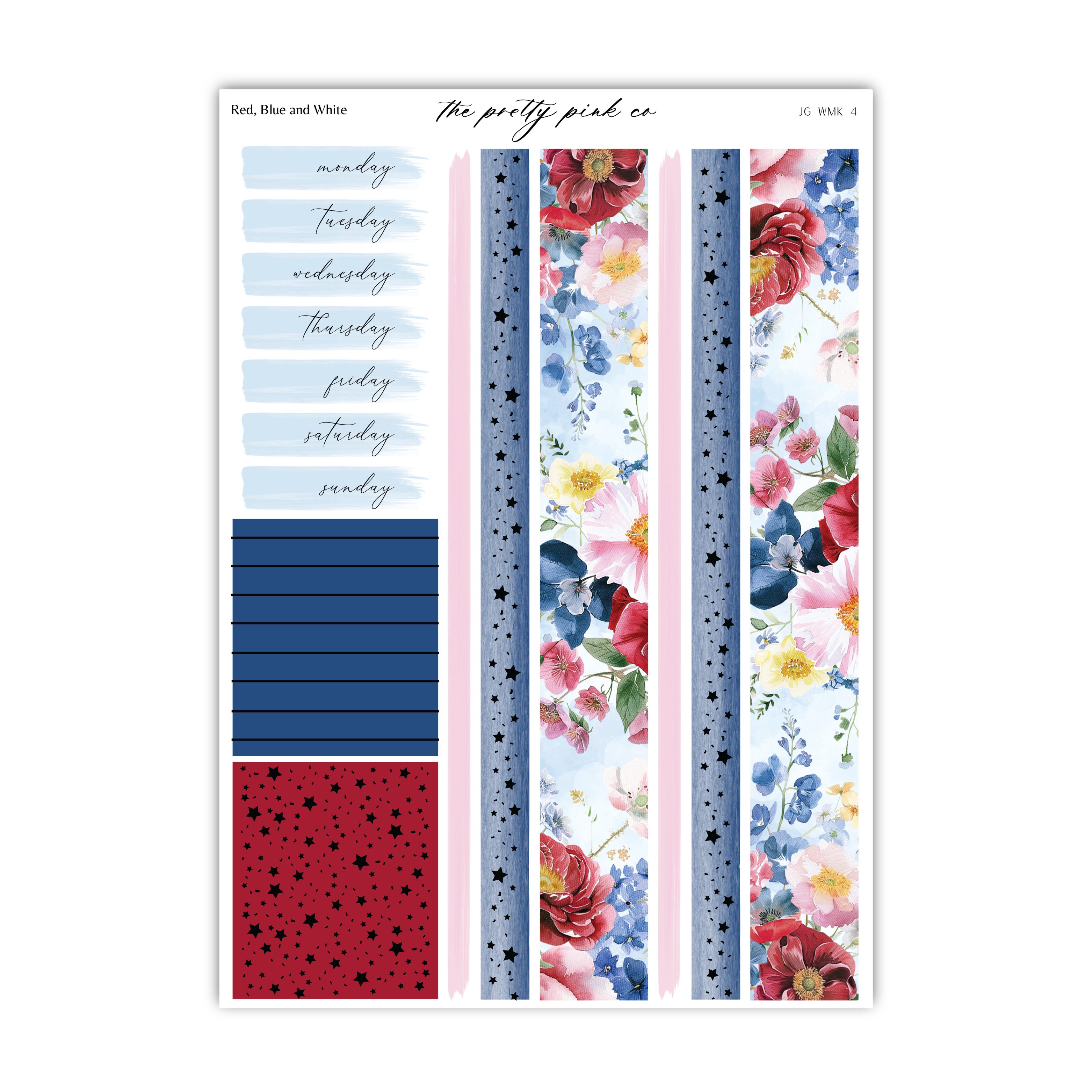 Red, White and Blue | Foiled Weekly Kit