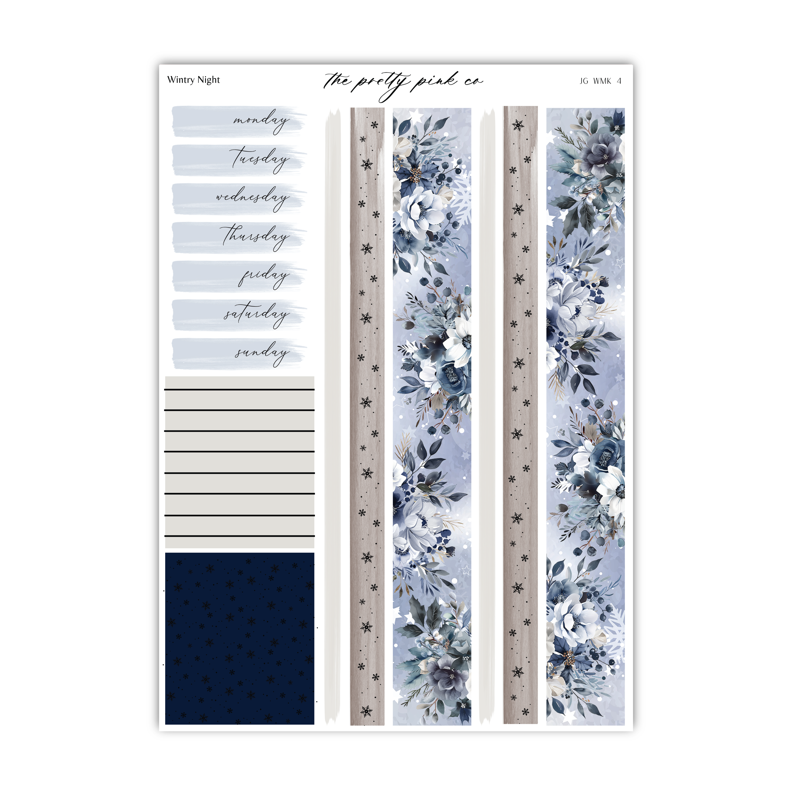 Wintry Night | Foiled Weekly Kit