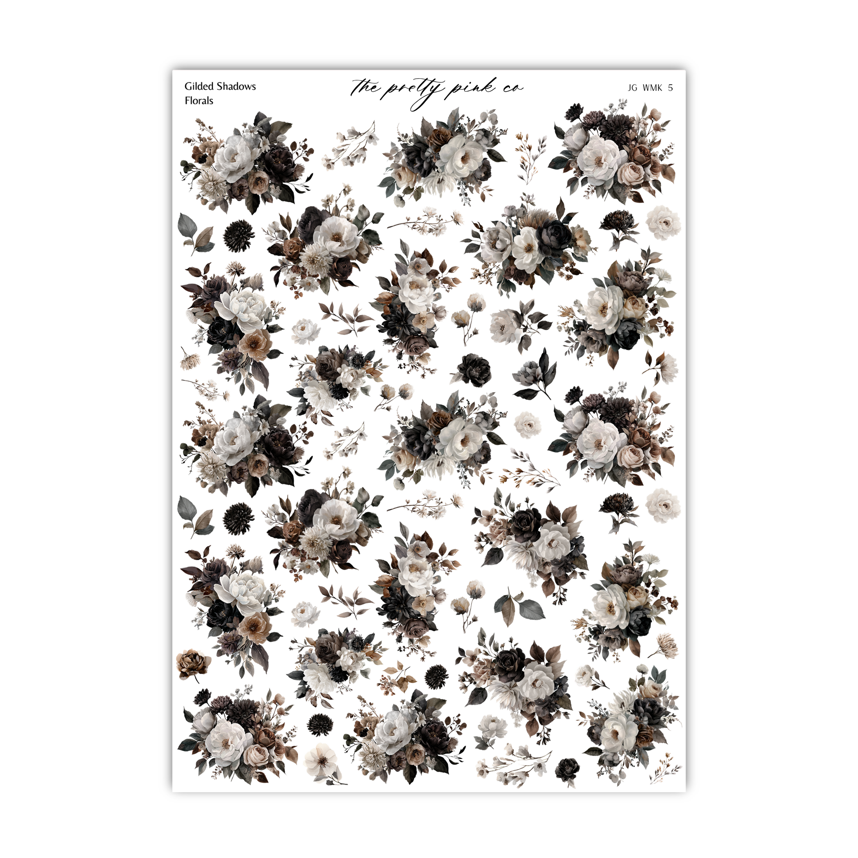 The image is a collage of various floral images, including different types of flowers and leaves, arranged in a visually appealing manner.