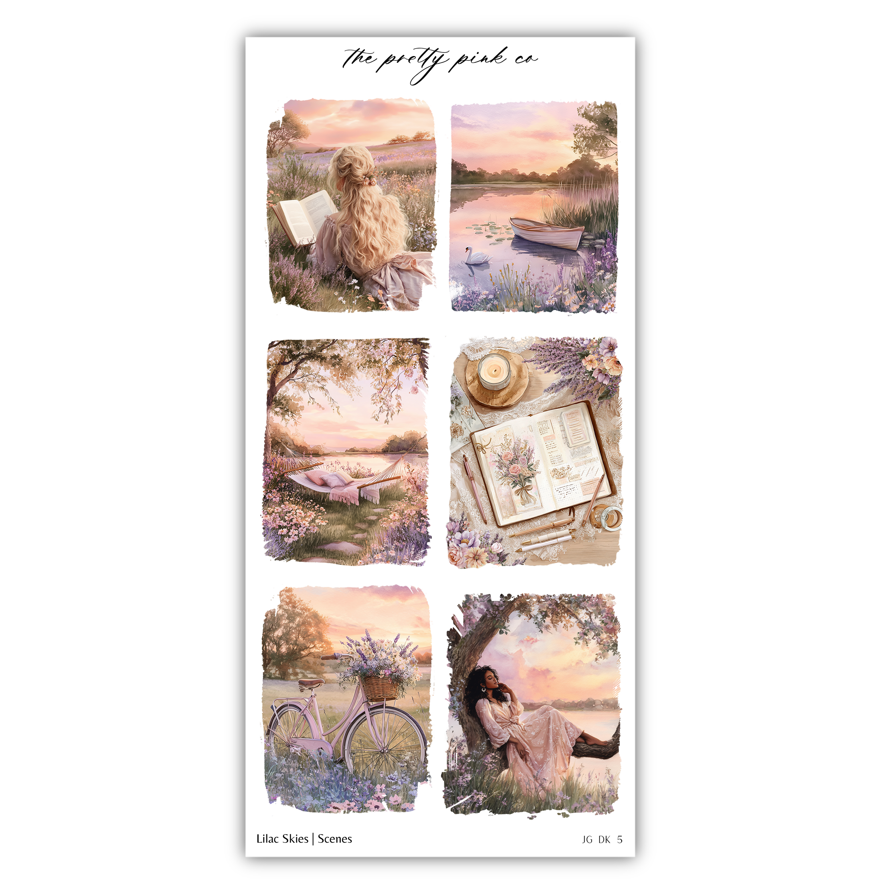 The image is a collage of six pictures depicting various scenes, including a woman sitting in a field, a woman reading a book, a woman sitting on a bench, a woman sitting on a bike, a woman sitting on a bench, and a woman sitting on a bench.