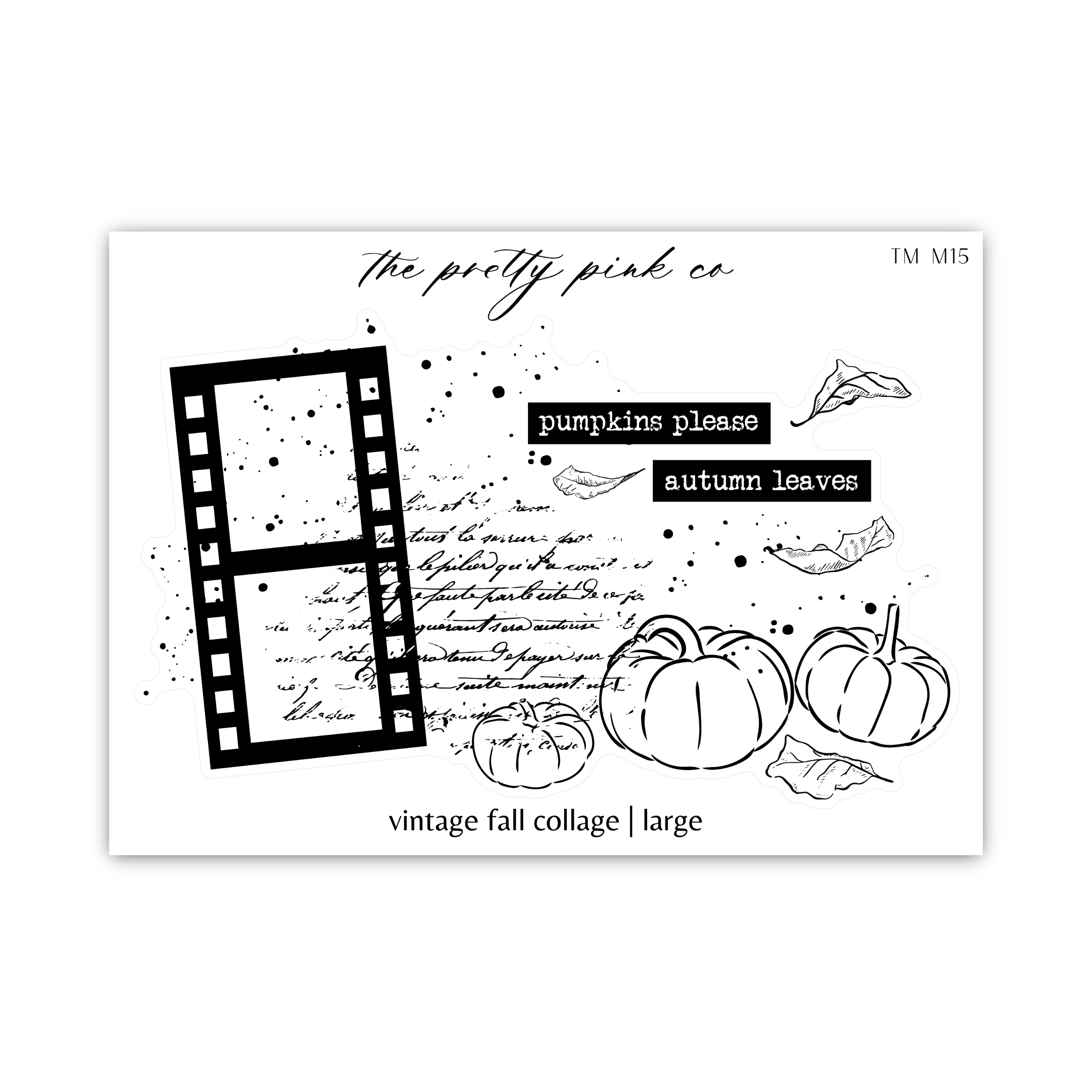 Vintage Fall Collage | Large