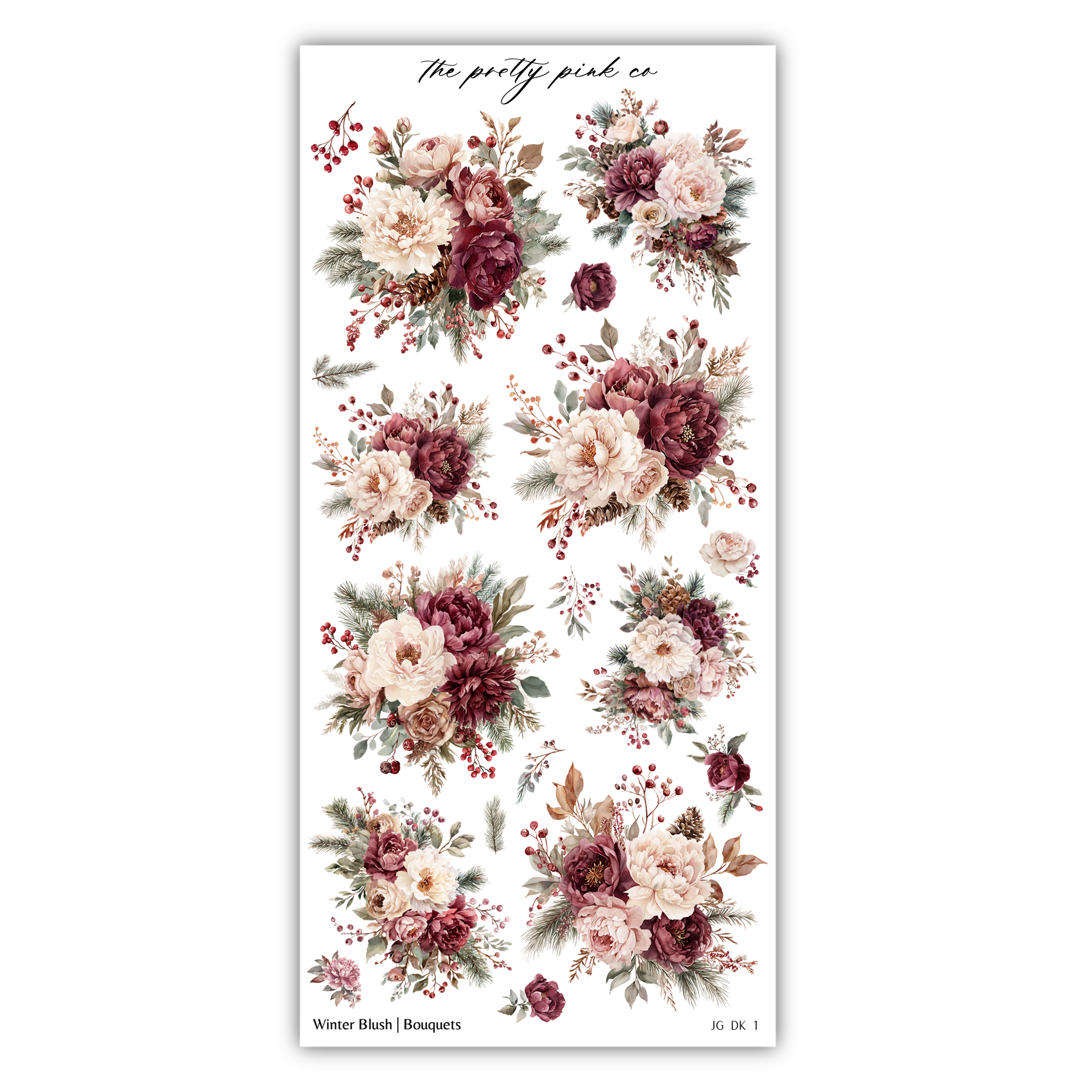 a collection of floral arrangements, including various types of flowers and foliage, arranged in a visually appealing manner.