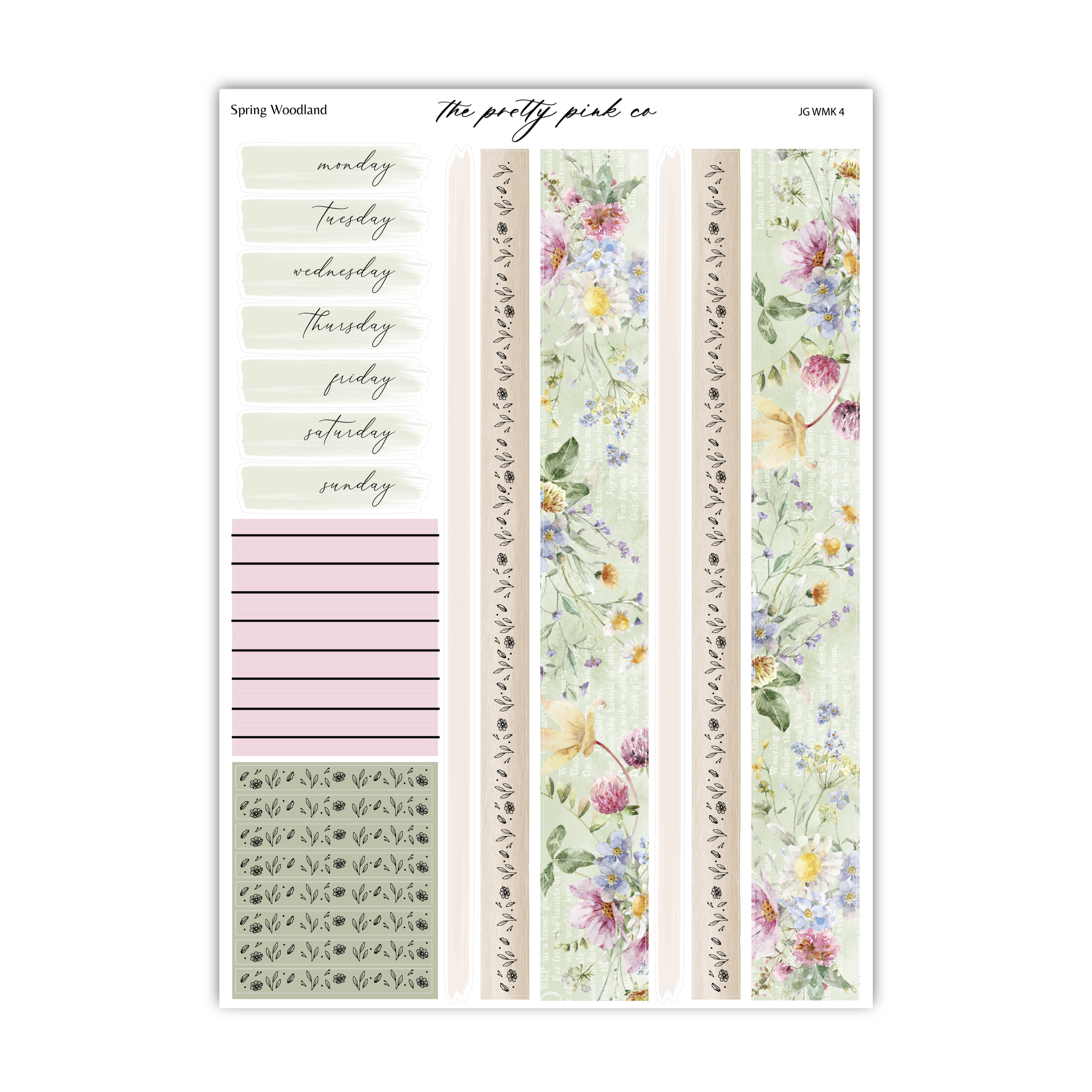 Spring Woodland | Foiled Weekly Kit