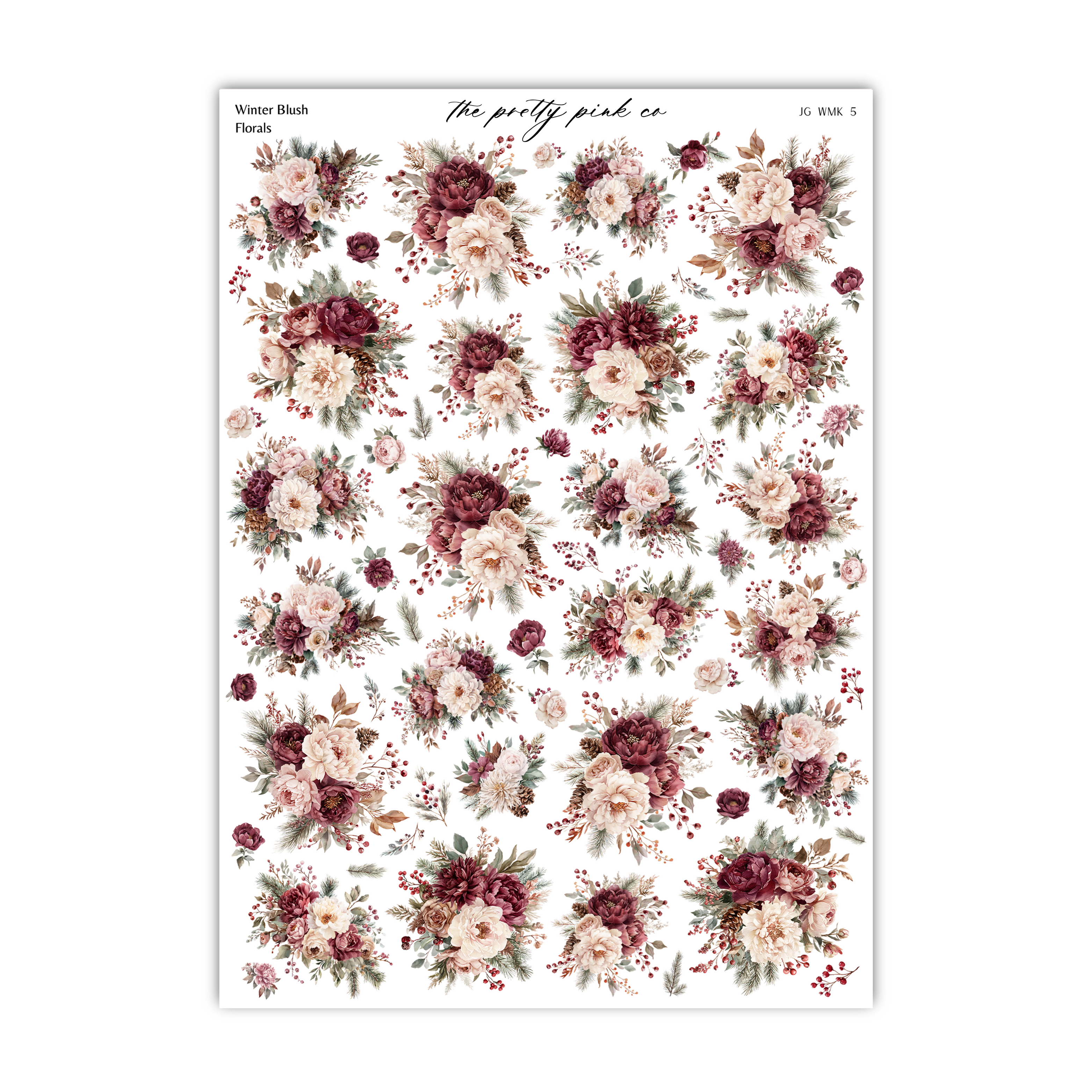 The image is a collage of various floral arrangements, including different types of flowers and foliage. The arrangement consists of a diverse mix of flowers, such as roses, peonies, and other blooms, all set against a white background. The image does not contain any text or specific details about the individual flowers or their arrangement.