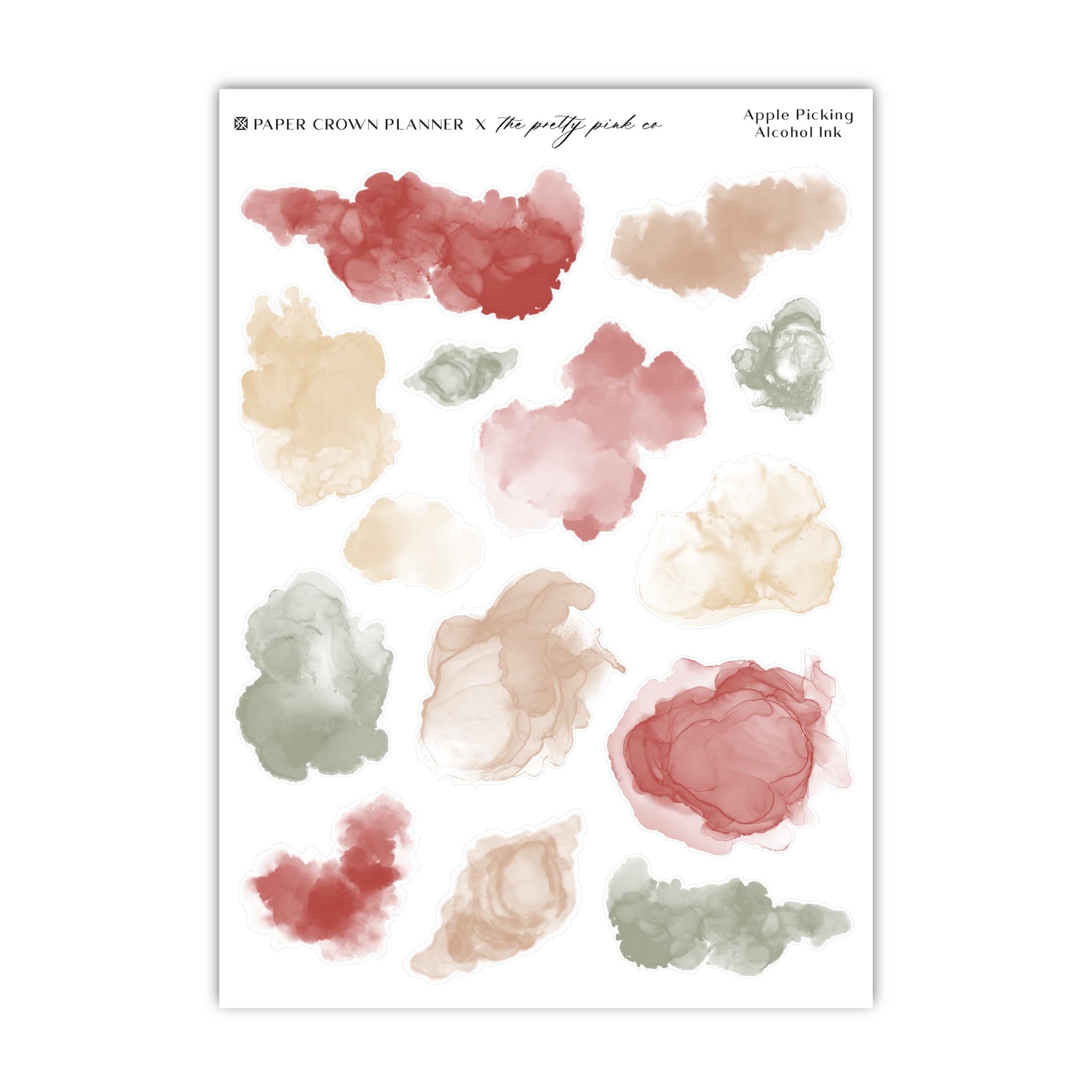 a sheet of watercolor paint on a white background