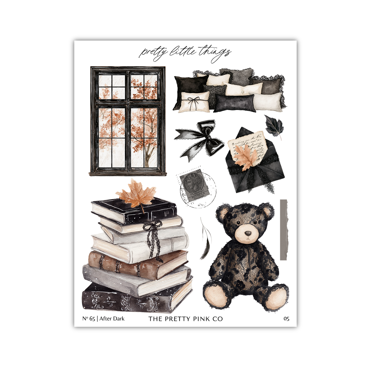 The image is a collage of various objects, including a window, books, a teddy bear, and other decorative elements, all arranged in a visually appealing manner.