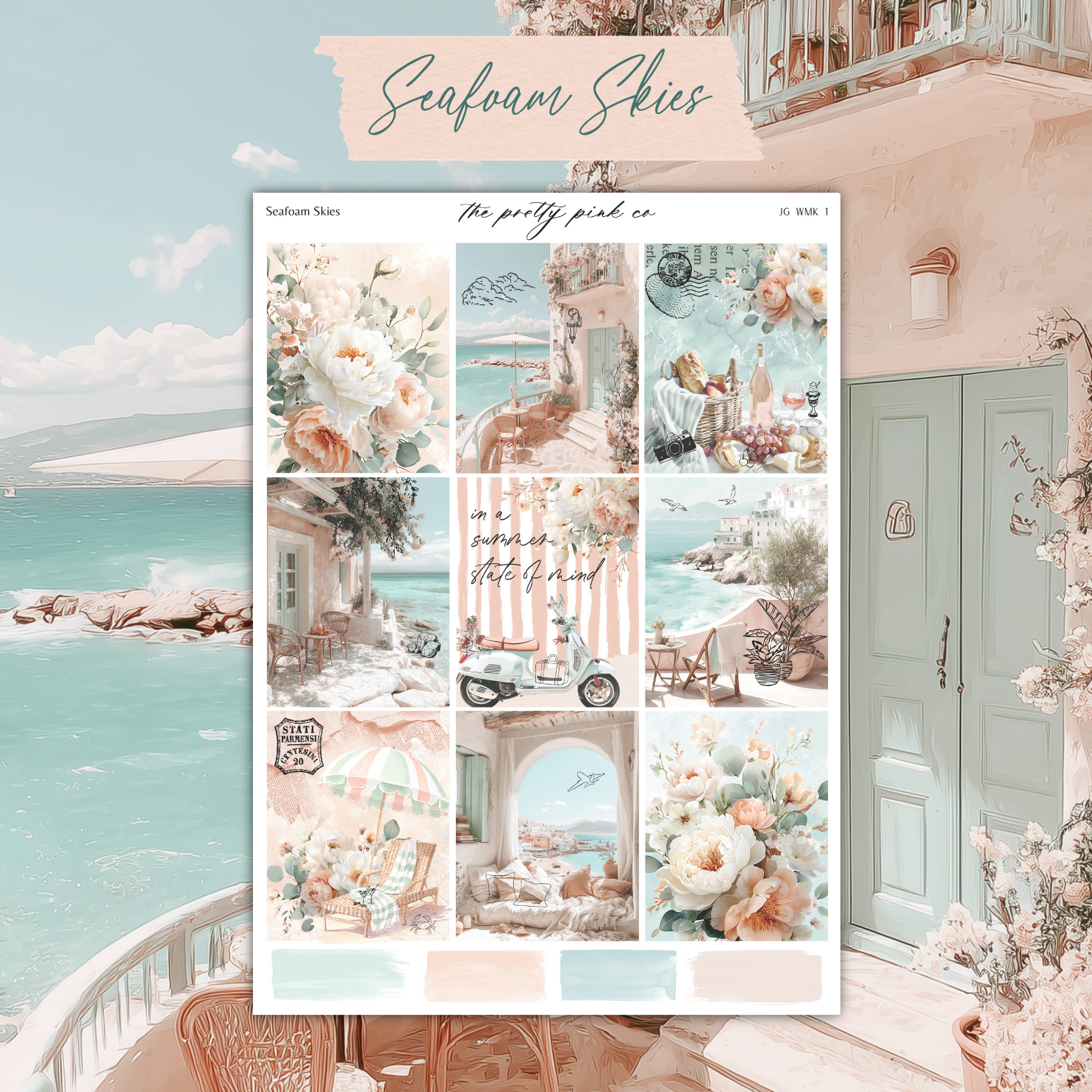 Seafoam Skies | Foiled Weekly Kit