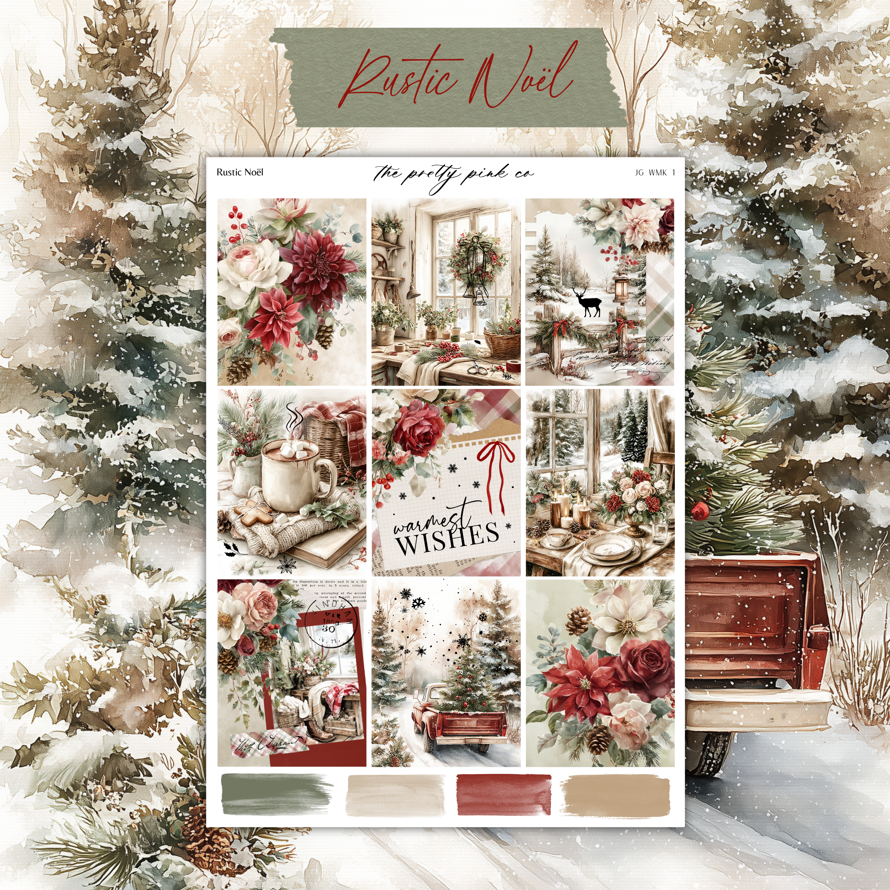 Rustic Noël | Foiled Weekly Kit