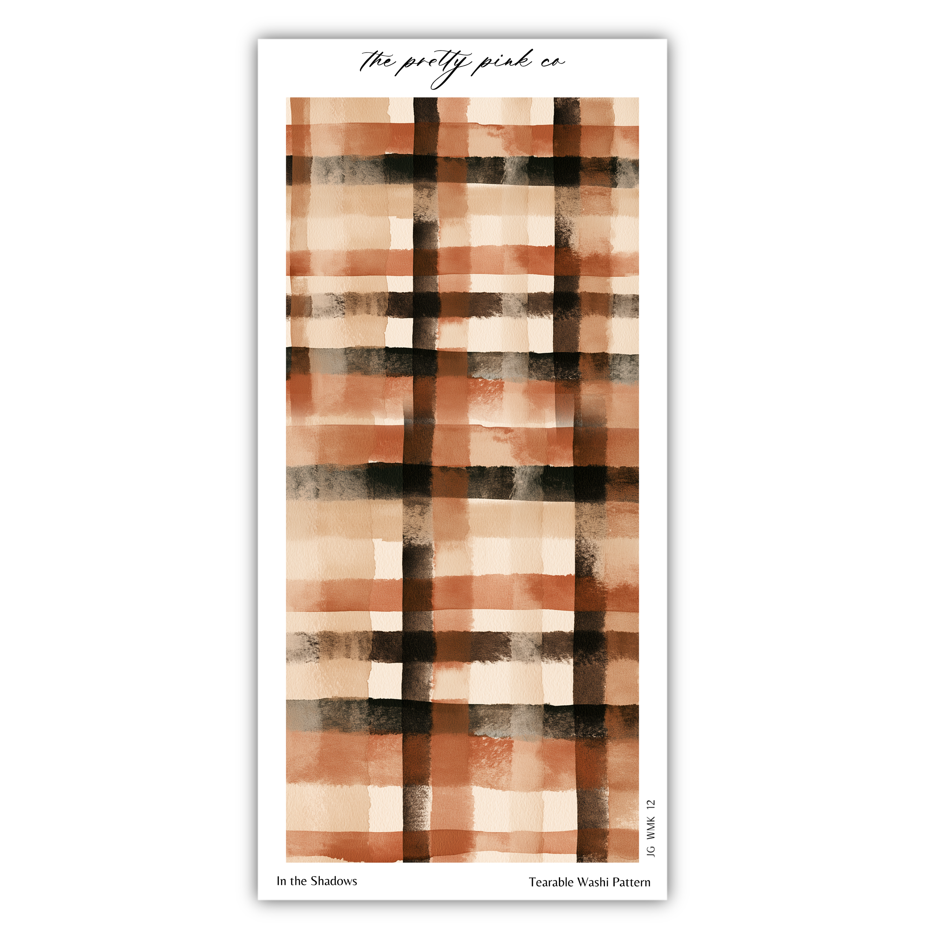 The image is a collage of various abstract patterns, including a checkerboard-like design with a mix of orange, brown, and black colors. The patterns are arranged in a vertical orientation, creating a visually striking and dynamic composition.
