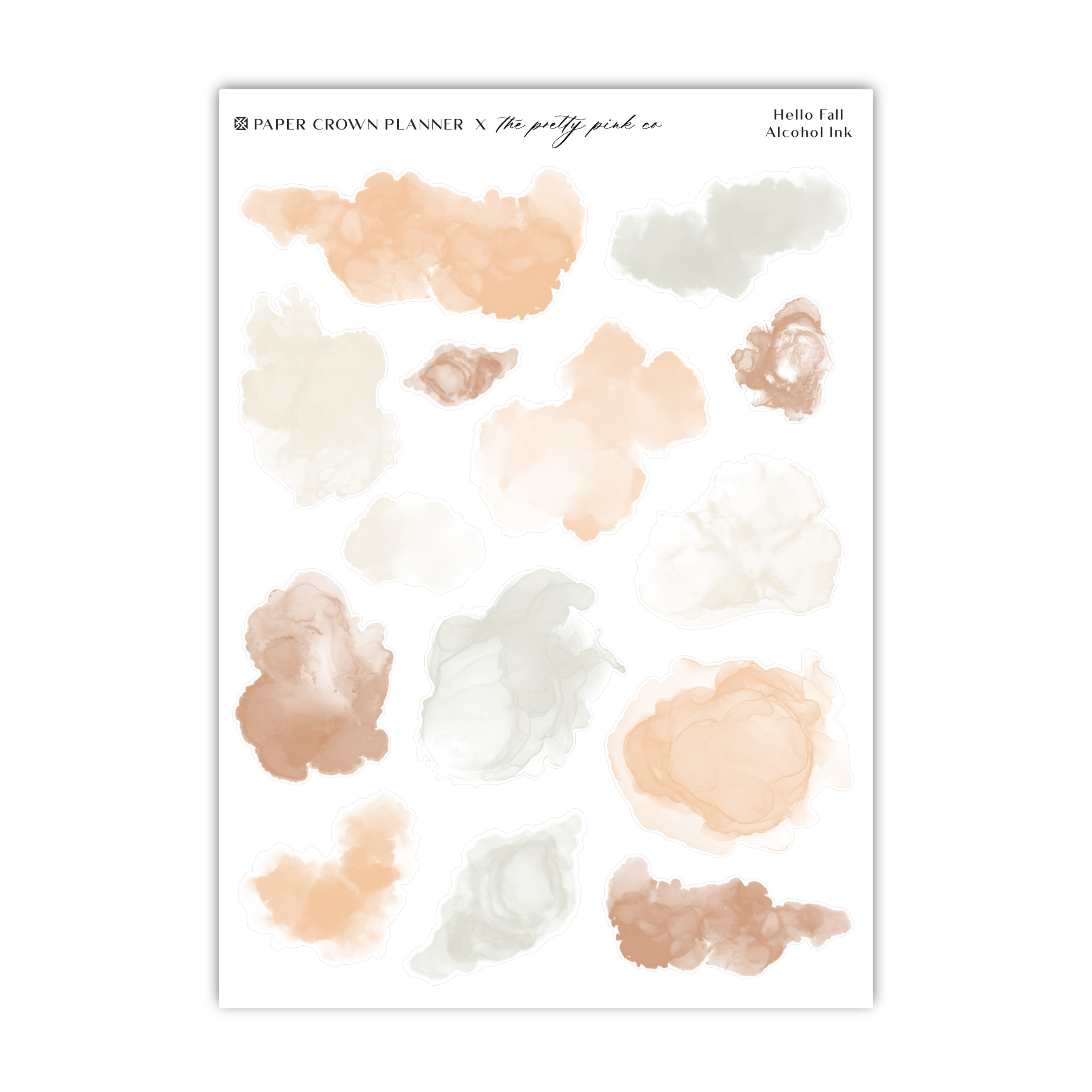 a sheet of watercolor paint on a white background