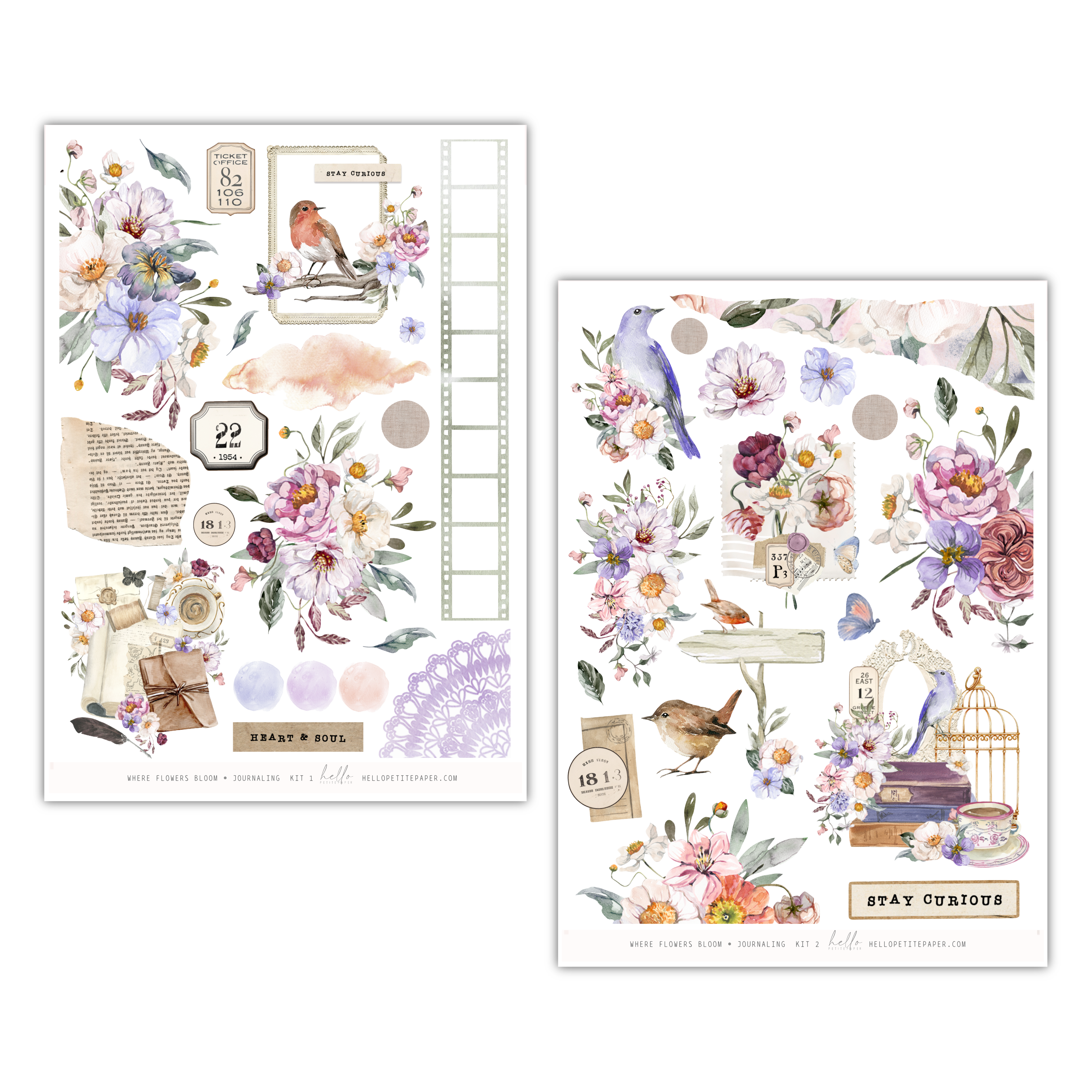 Where Flowers Bloom | Journaling Kit | Hello Petite Paper Collab