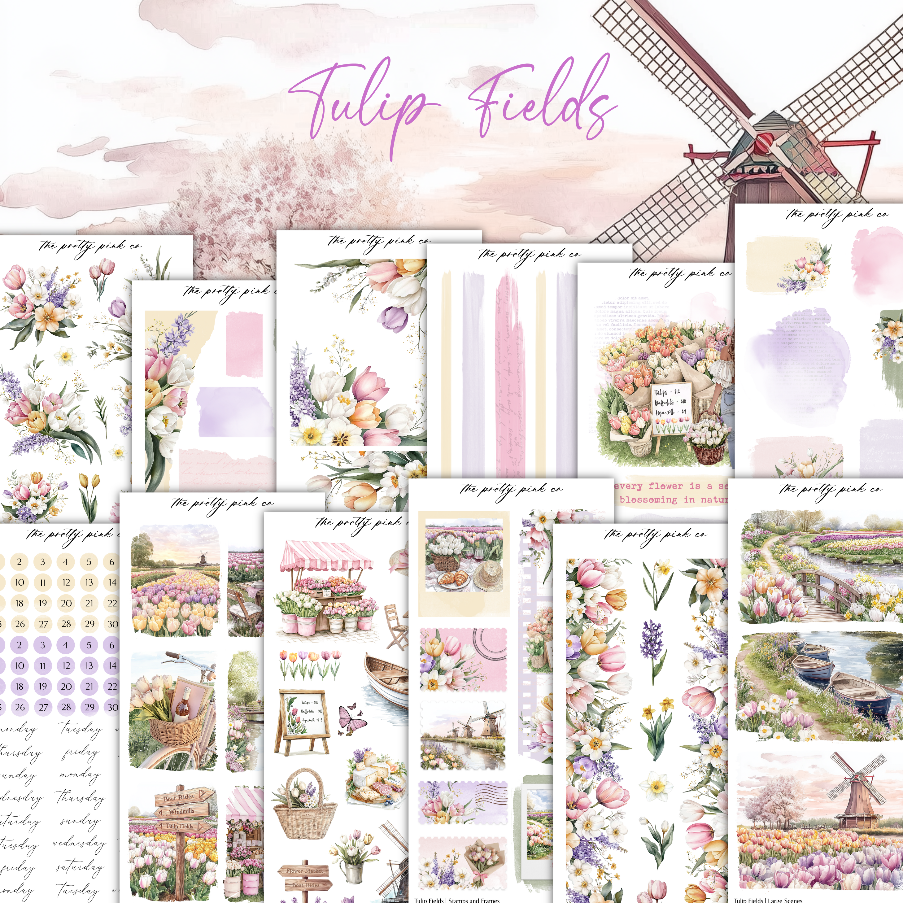 Tulip Fields | Decorative Kit