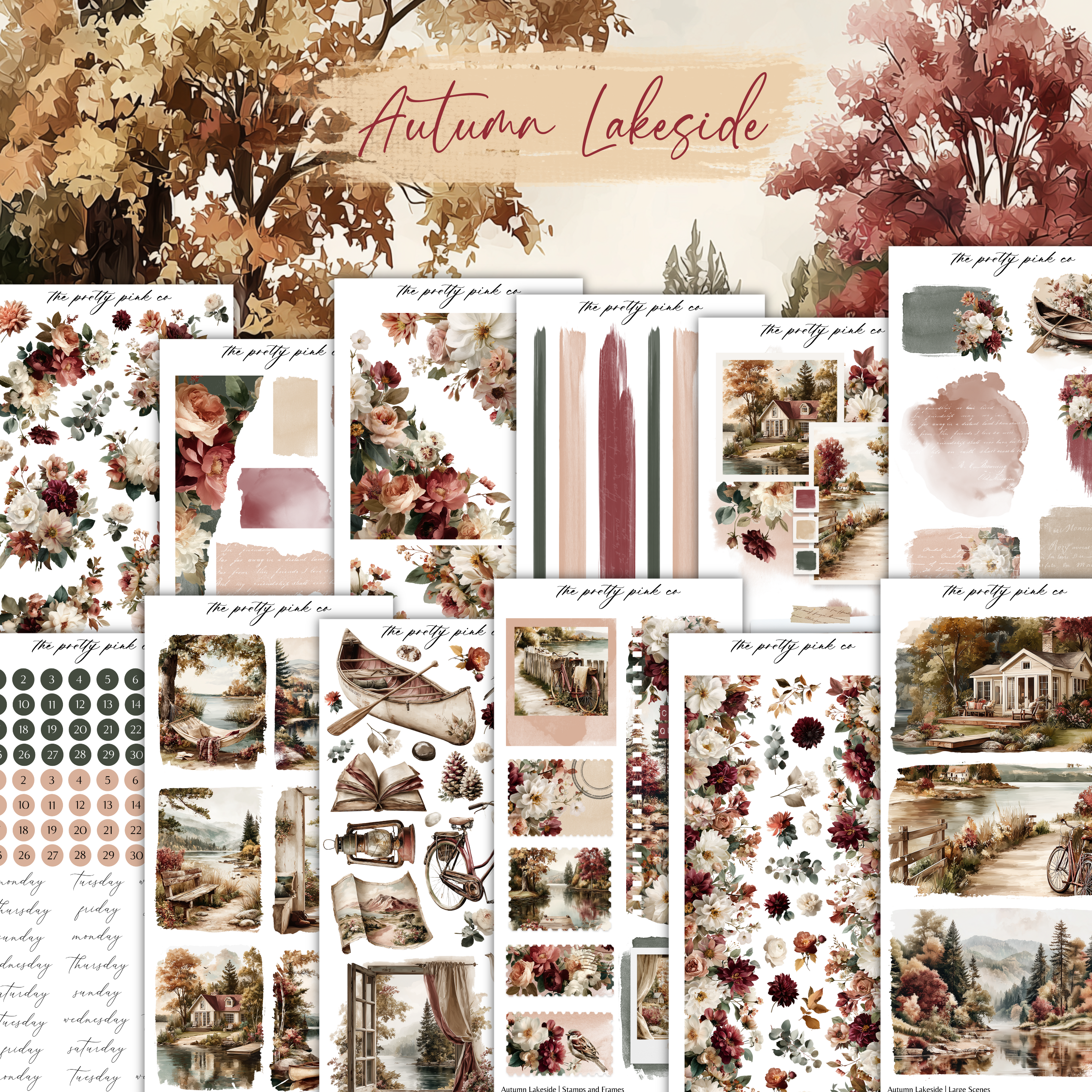 Autumn Lakeside | Decorative Kit