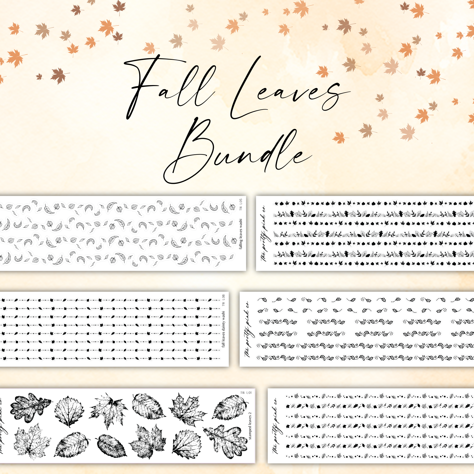 Fall Leaves | Foiled Bundle