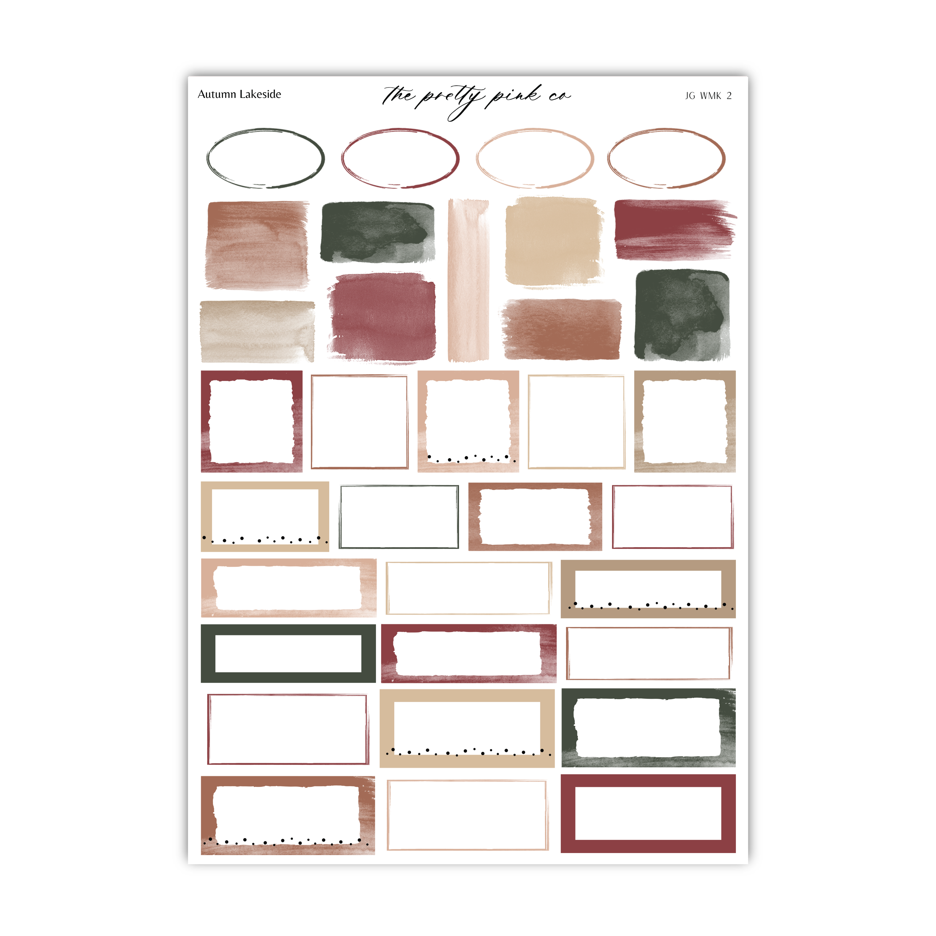 Autumn Lakeside | Foiled Weekly Kit