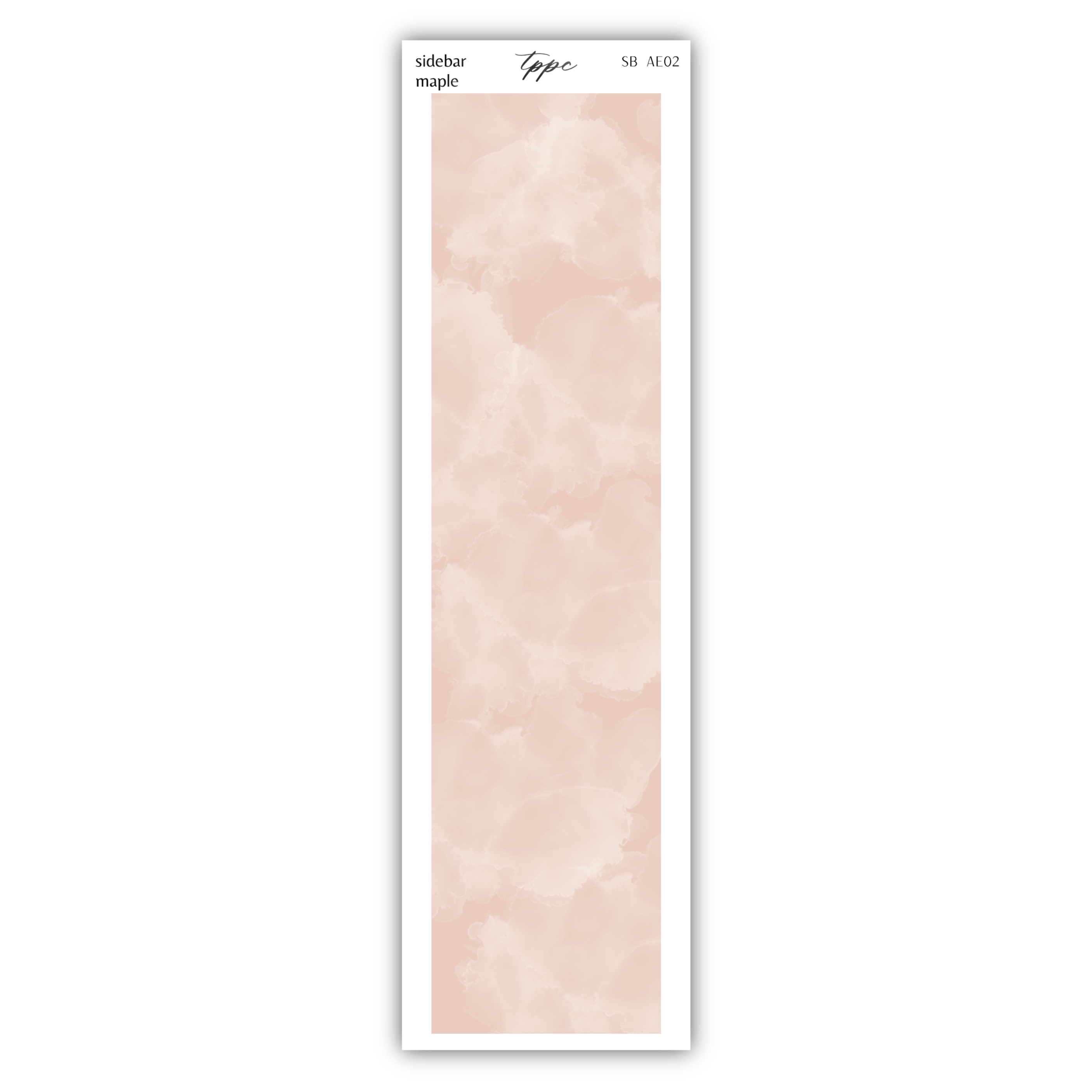 a pink bookmark with a white background