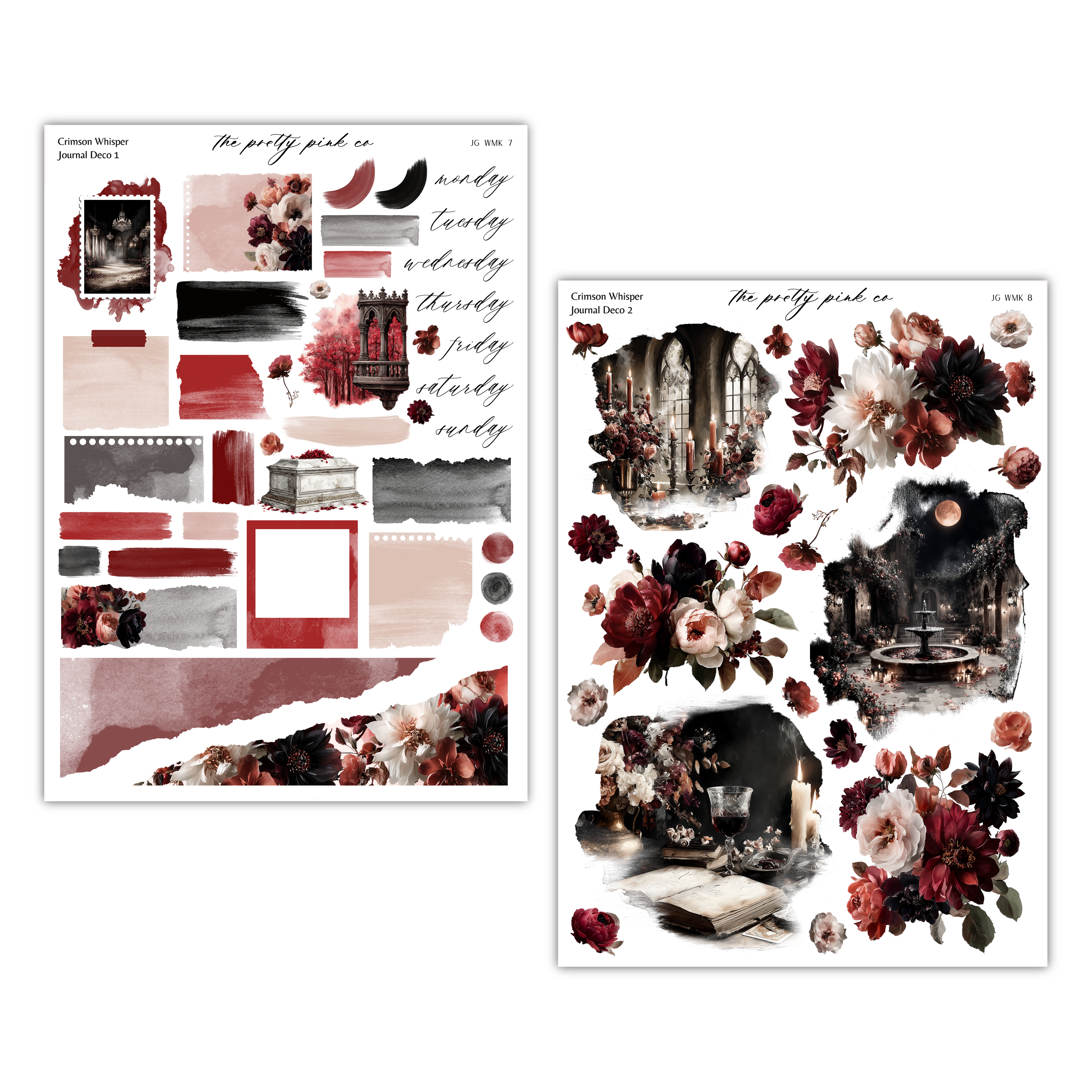 a collage of various floral and architectural elements, including flowers, buildings, and other decorative elements. The collage appears to be a collection of images that together create a visually appealing and harmonious composition.