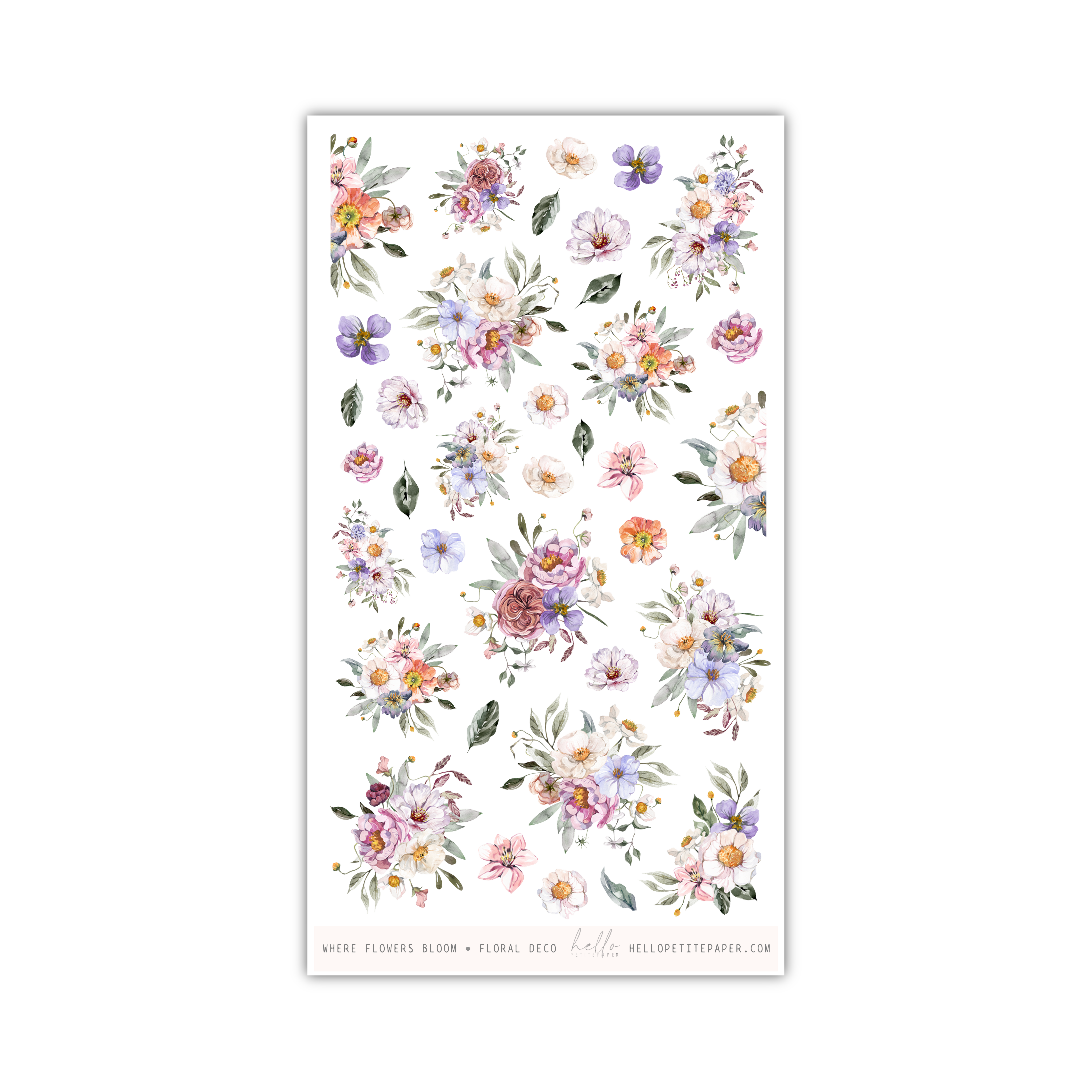 Where Flowers Bloom | Florals | Hello Petite Paper Collab
