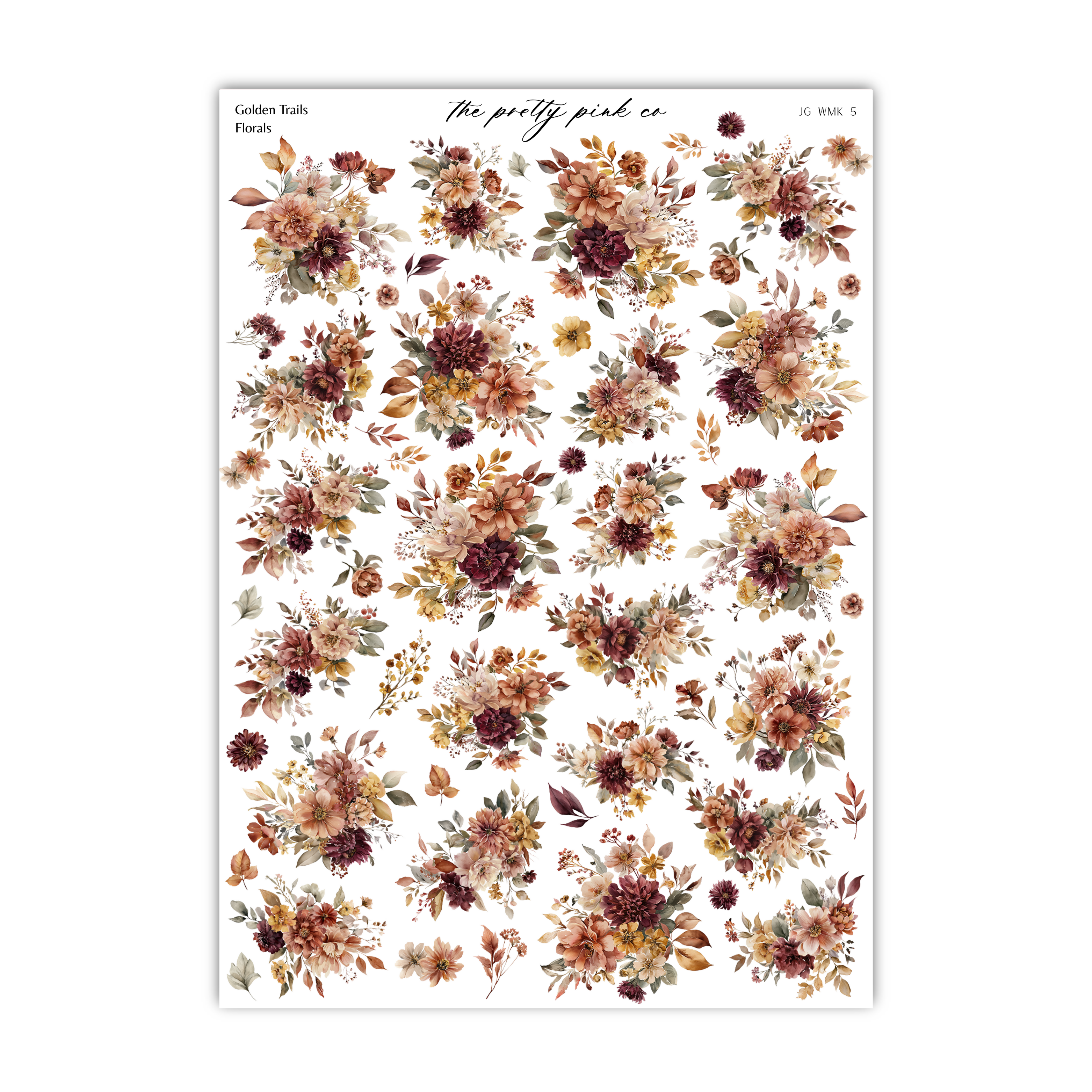 The image is a collage of various floral images, including different types of flowers and leaves, arranged in a visually appealing manner.