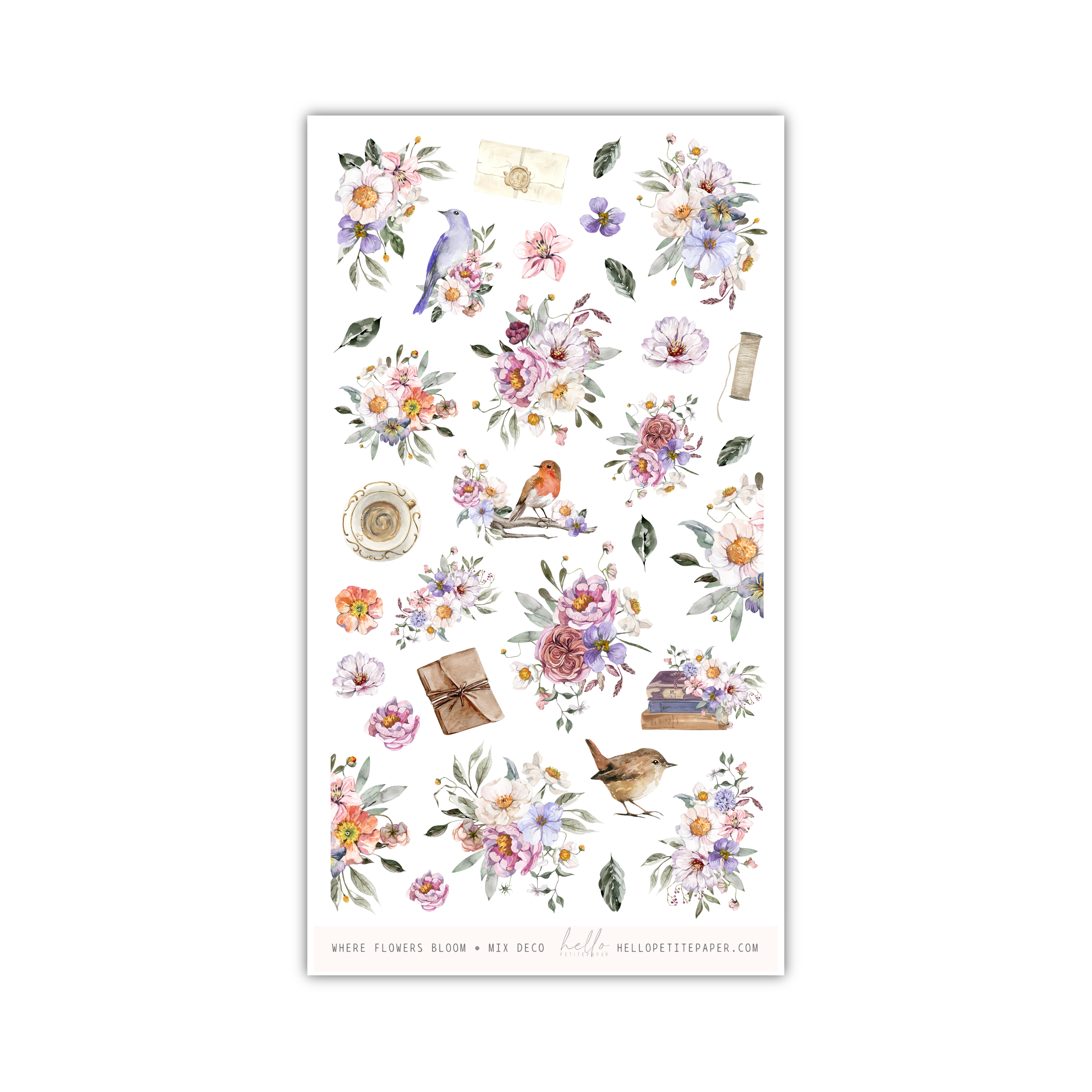 Where Flowers Bloom | Mix Deco | Hello Petite Paper Collab