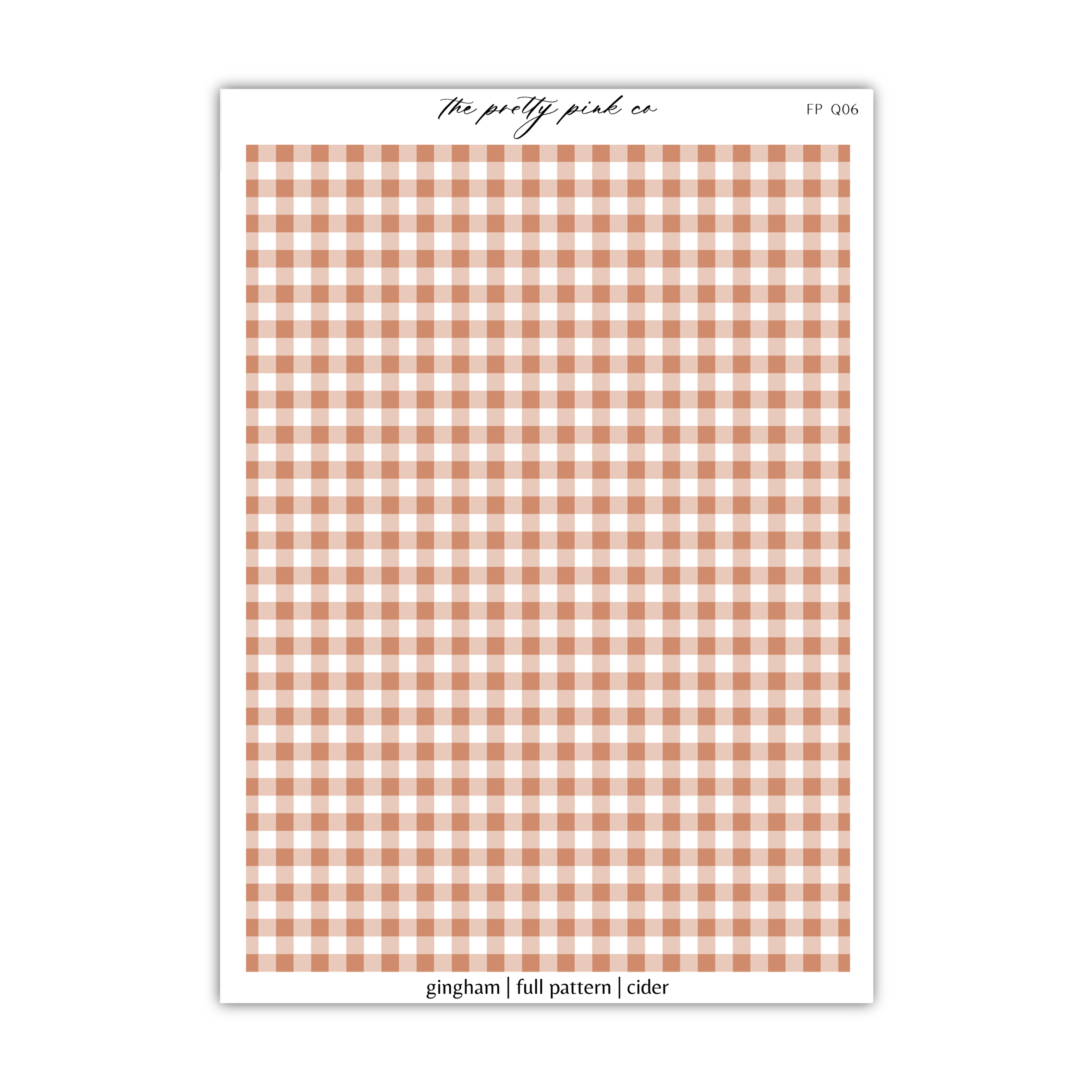 an orange and white gingham checkered pattern