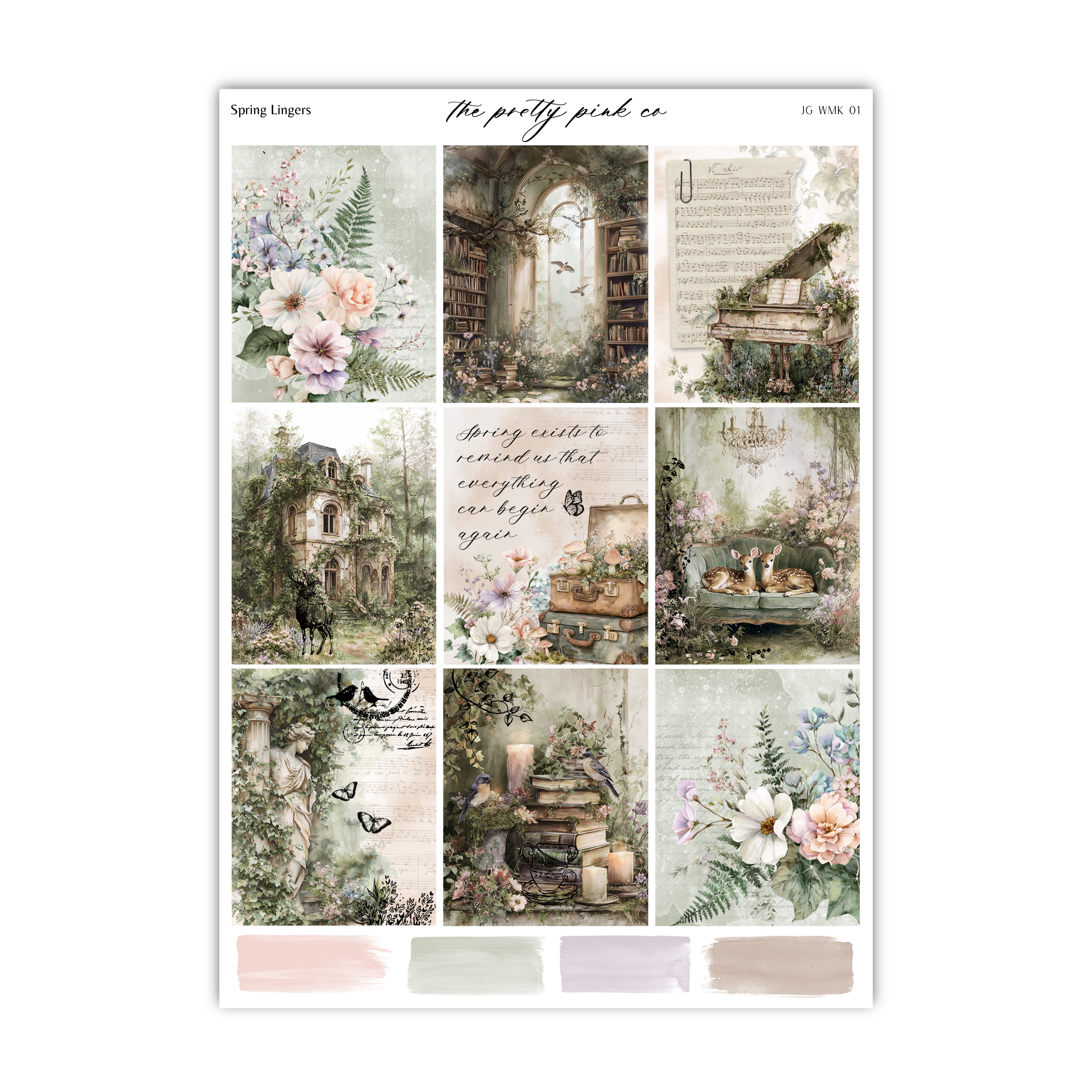 Spring Lingers | Foiled Weekly Kit