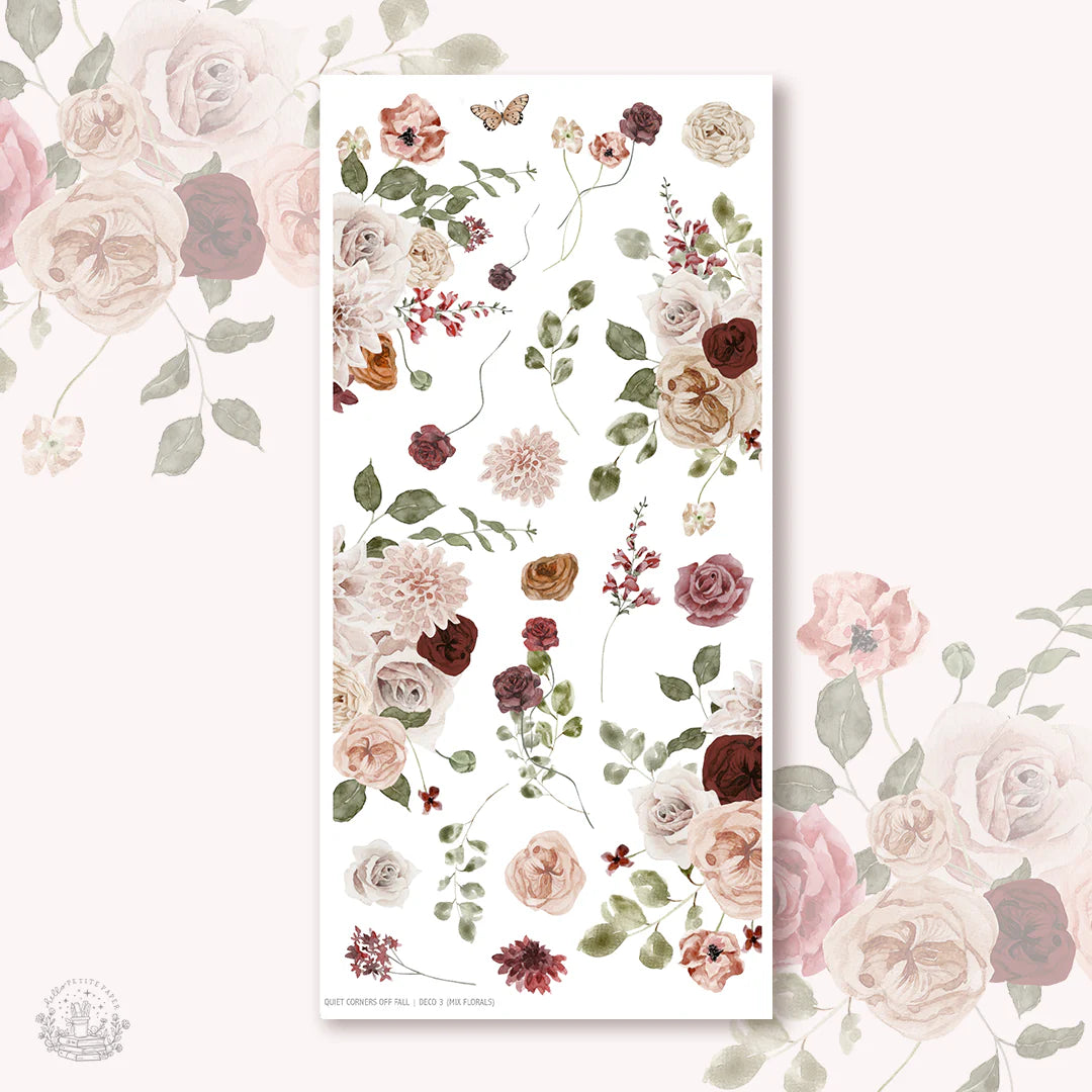 The image is a collage of various floral arrangements, including roses, daisies, and other flowers in different colors and styles. The arrangement is displayed on a white background, creating a visually appealing and harmonious composition.