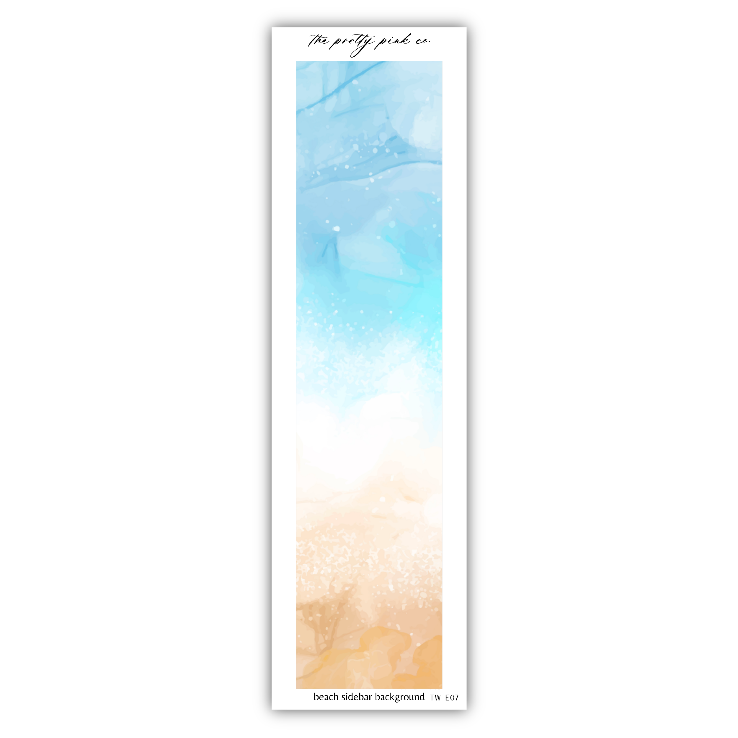 a bookmark with a picture of the ocean