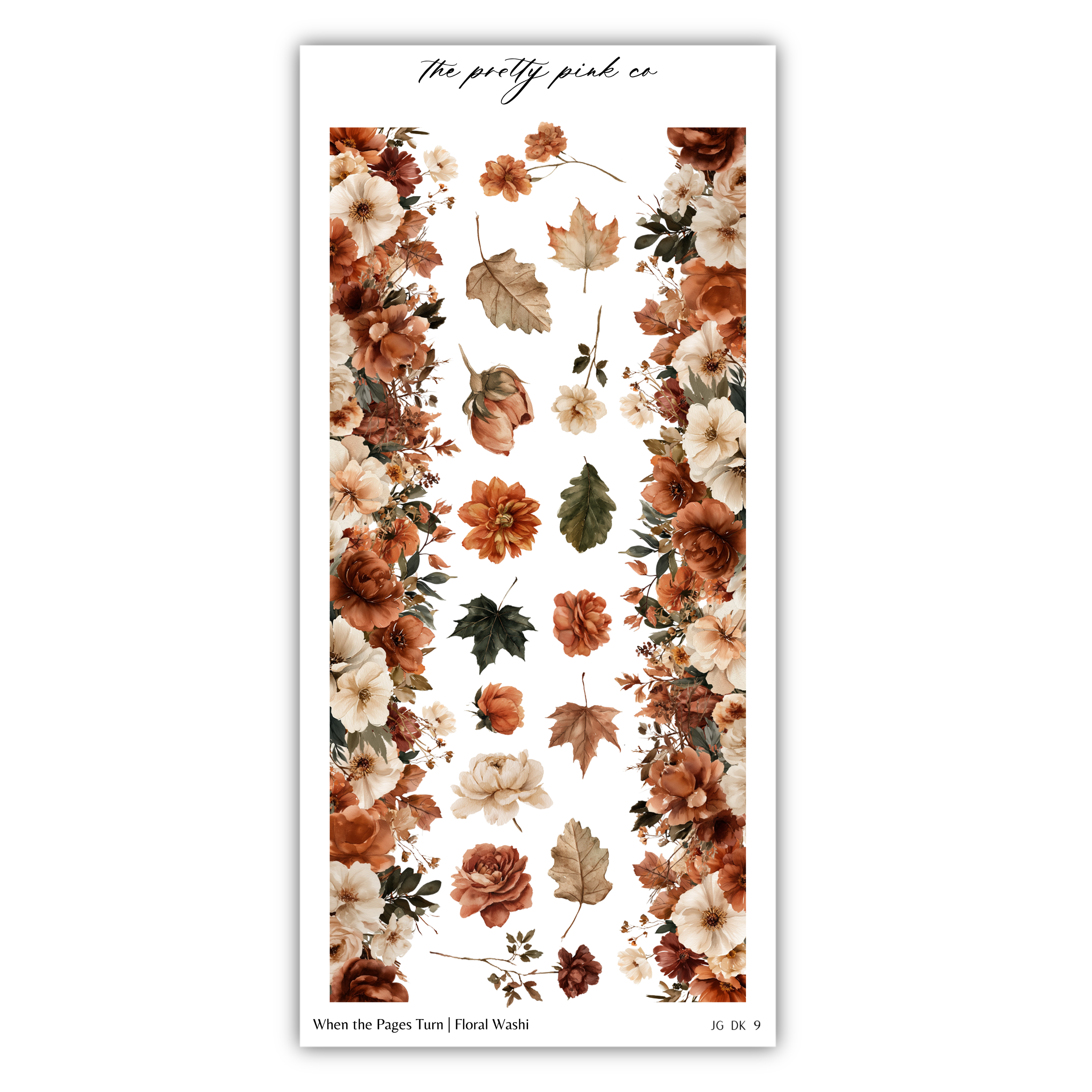 The image is a collage of various floral elements, including leaves, flowers, and branches, arranged in a vertical orientation. The image does not contain any text, and the focus is on the visual elements of the composition.