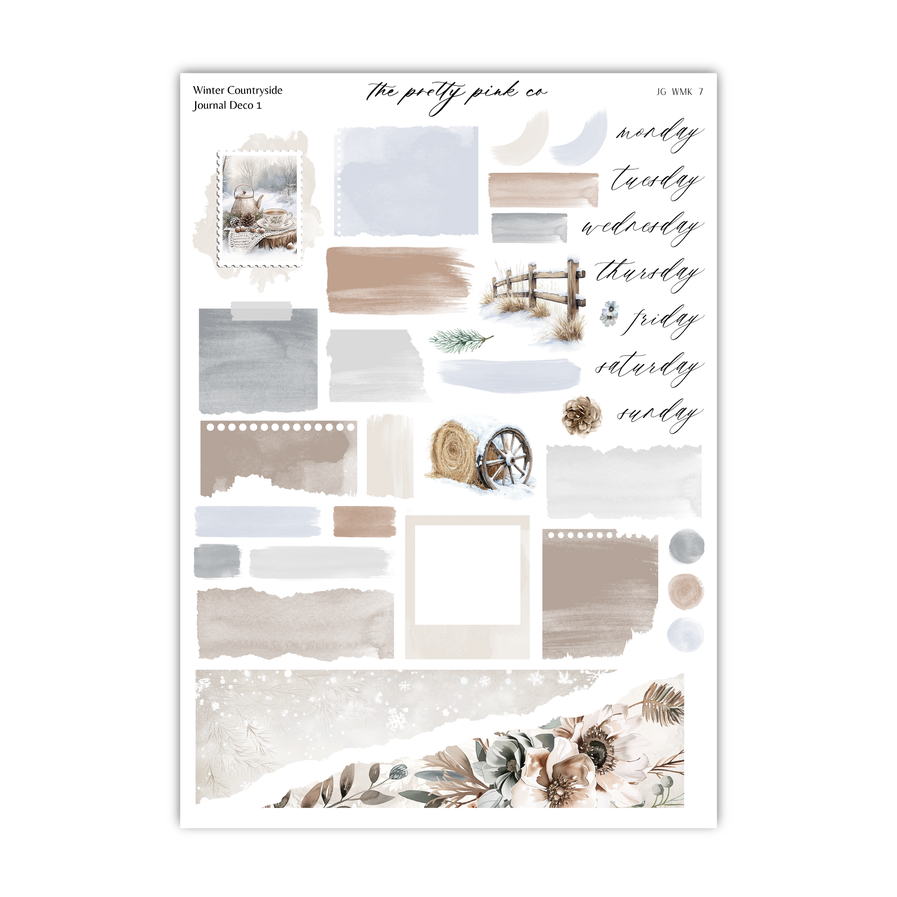 Winter Countryside | Journaling Kit