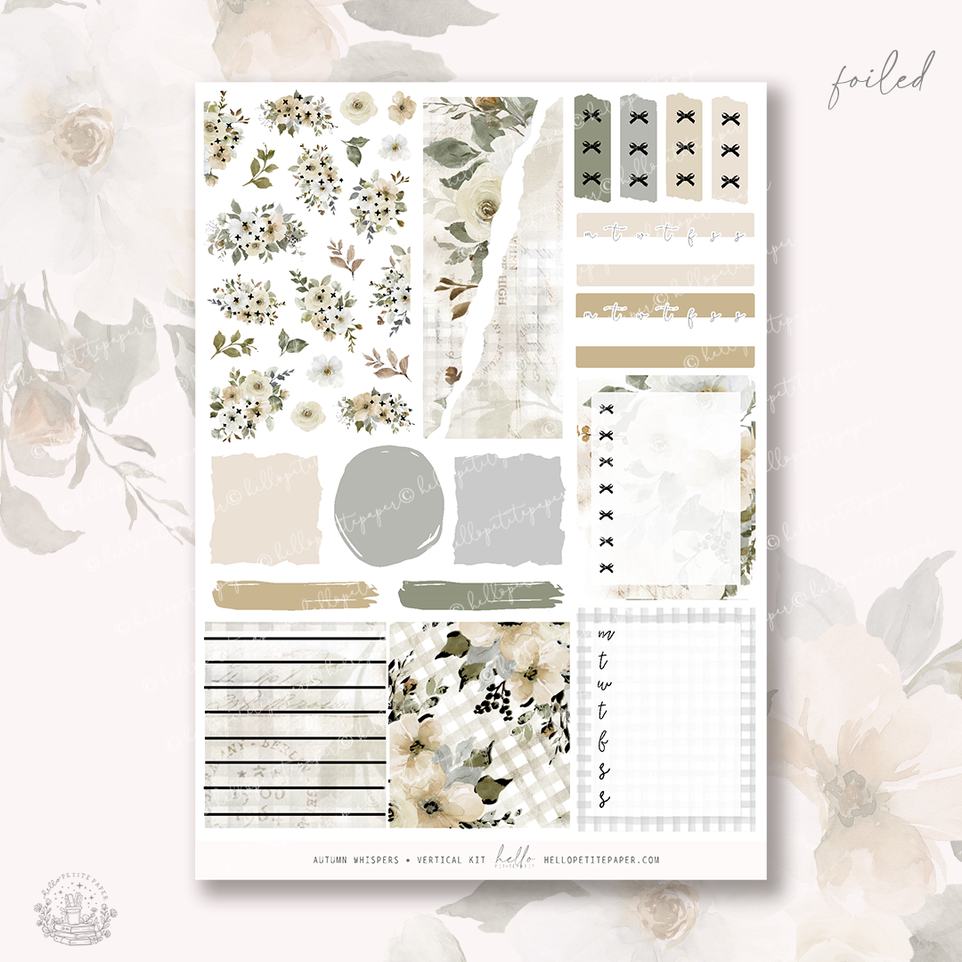 The image is a collection of various floral and decorative elements, including flowers, leaves, and abstract shapes, arranged in a collage-like format.