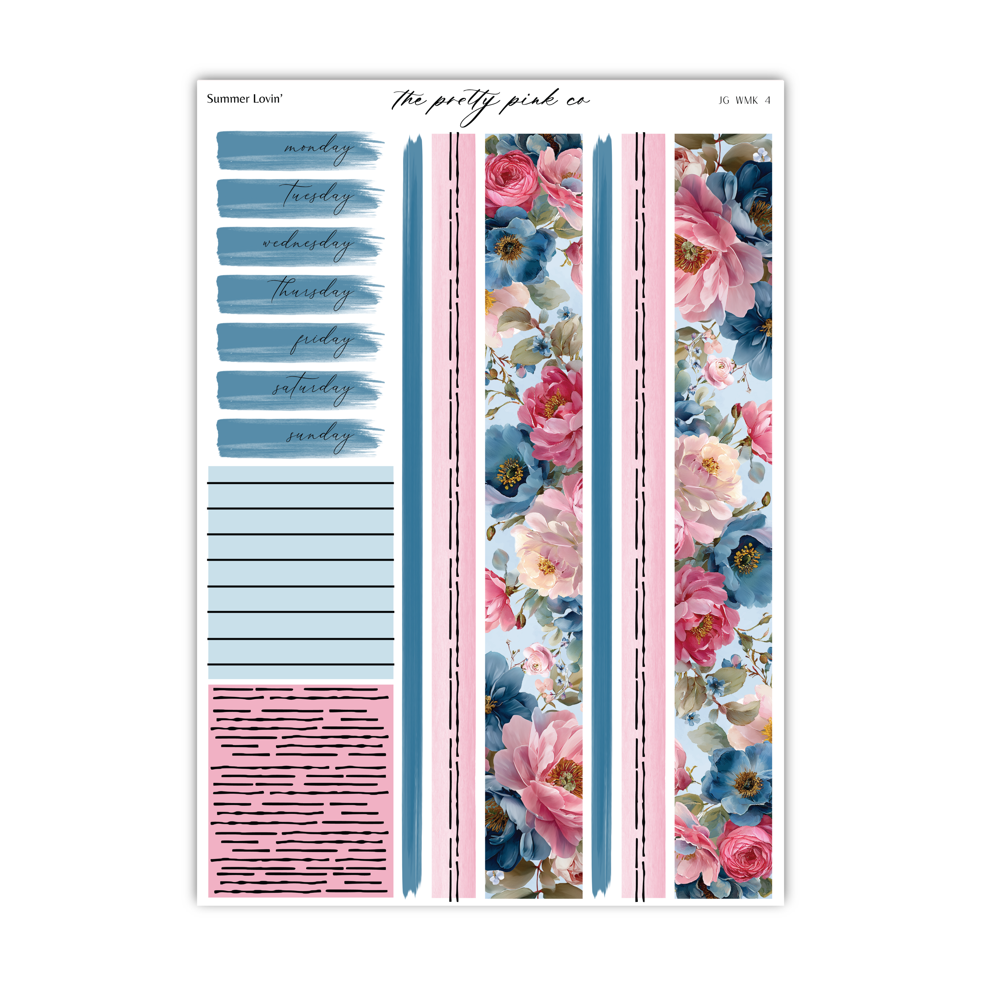 a sticker with a floral pattern on it