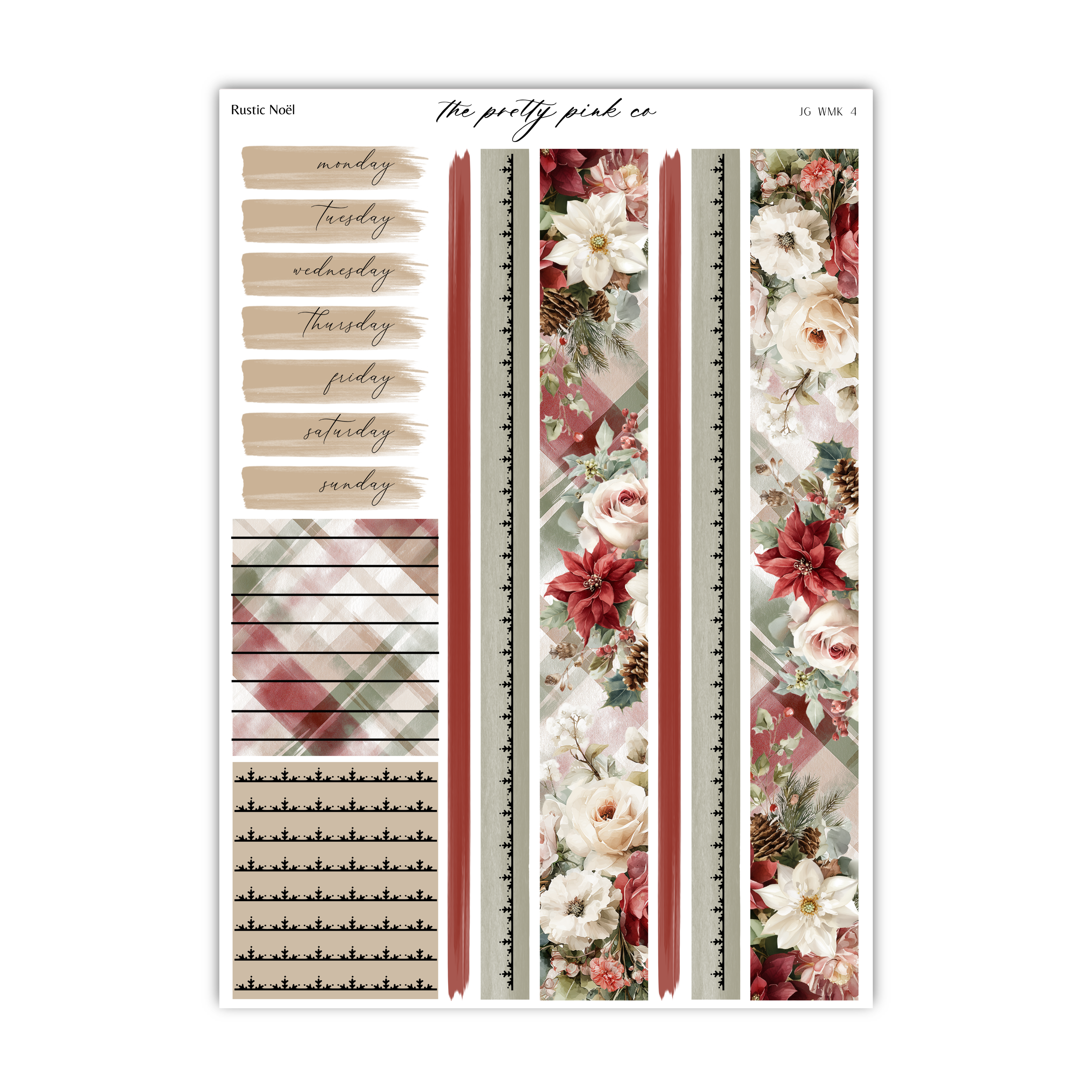 Rustic Noël | Foiled Weekly Kit