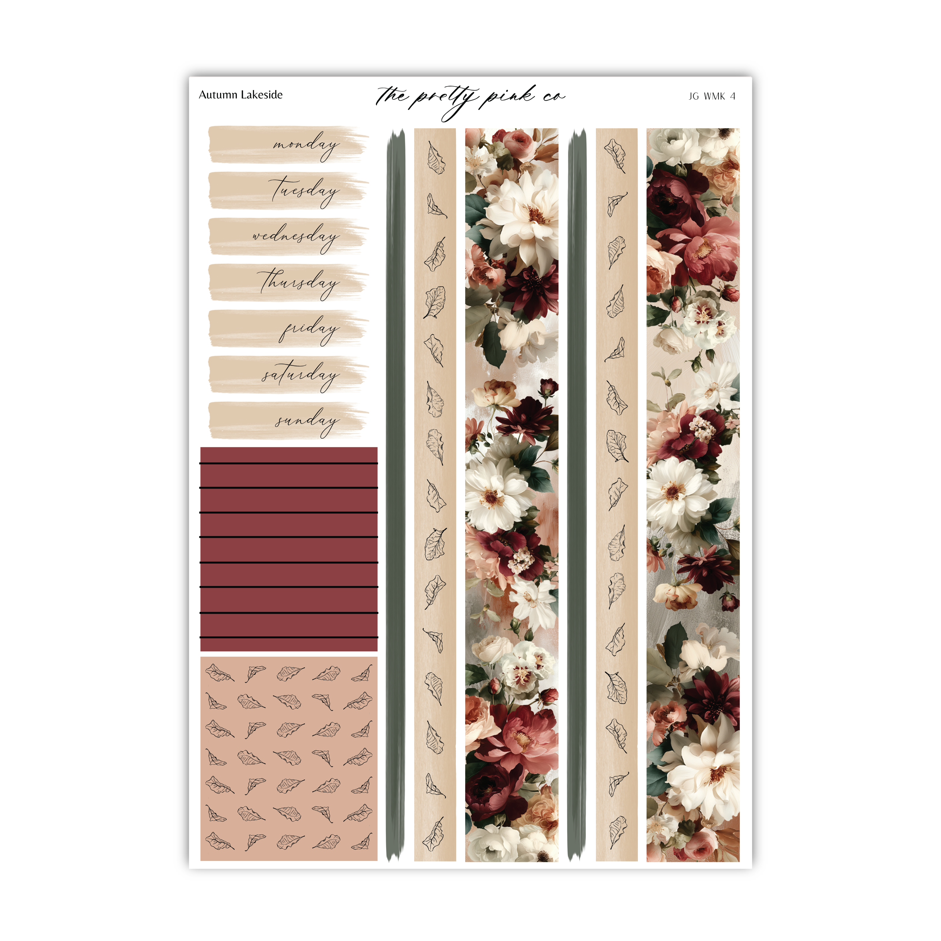 Autumn Lakeside | Foiled Weekly Kit